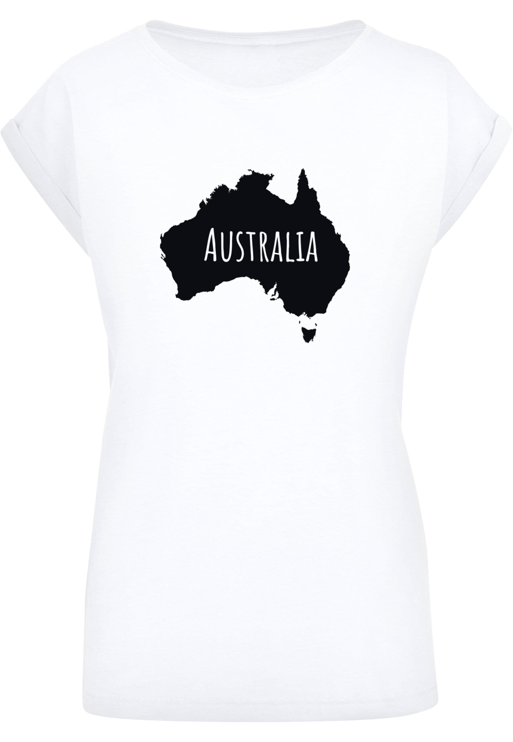 Merchcode T-Shirt "Merchcode Damen Ladies Australia Extended Shoulder Tee" günstig online kaufen