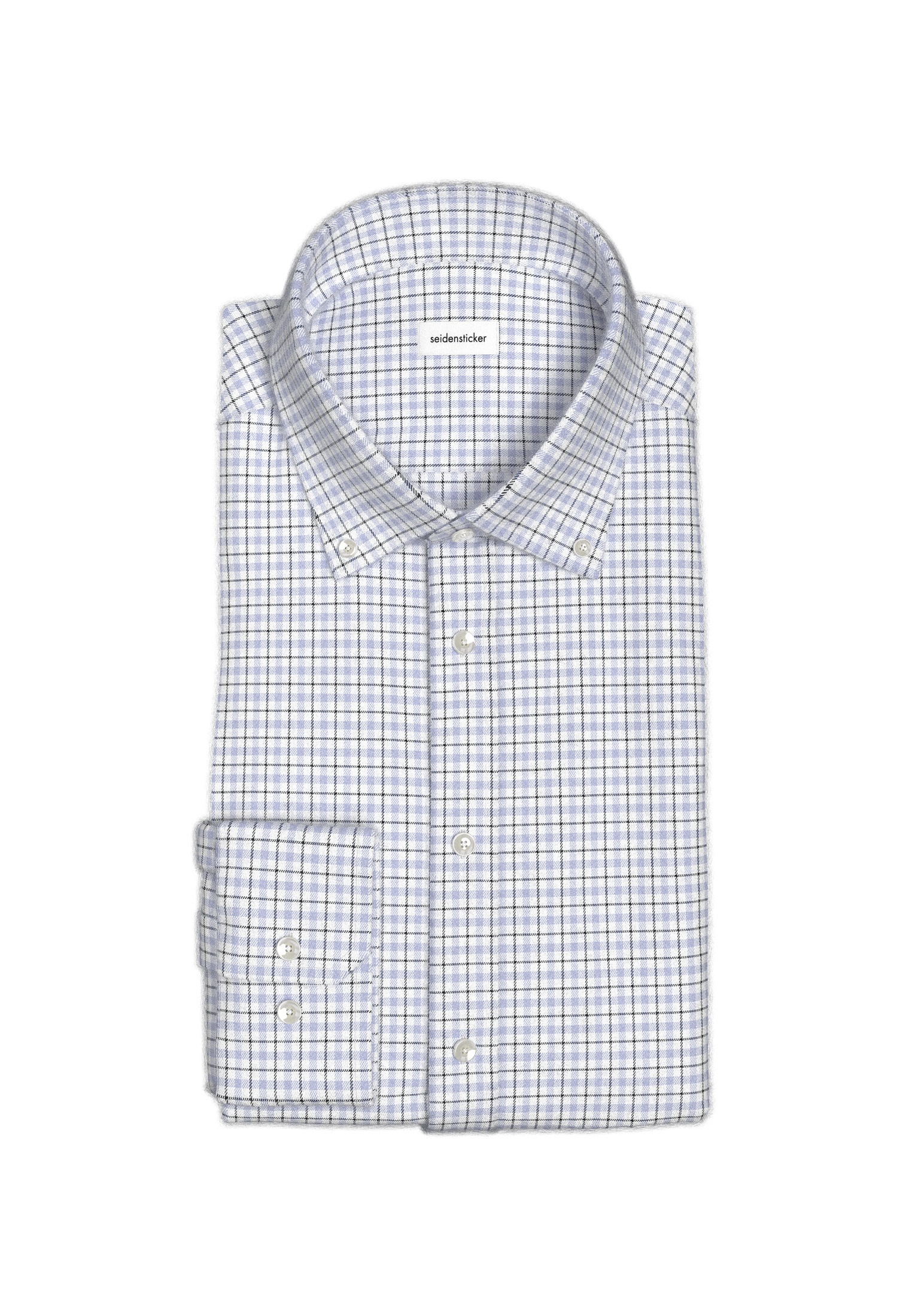 seidensticker Flanellhemd "Schwarze Rose", Shaped 1/1 Button-Down-Kragen Ka günstig online kaufen