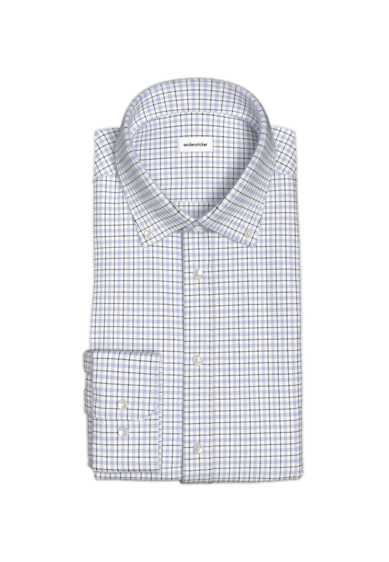 seidensticker Flanellhemd "Schwarze Rose", Slim 1/1 Button-Down-Kragen Karo günstig online kaufen