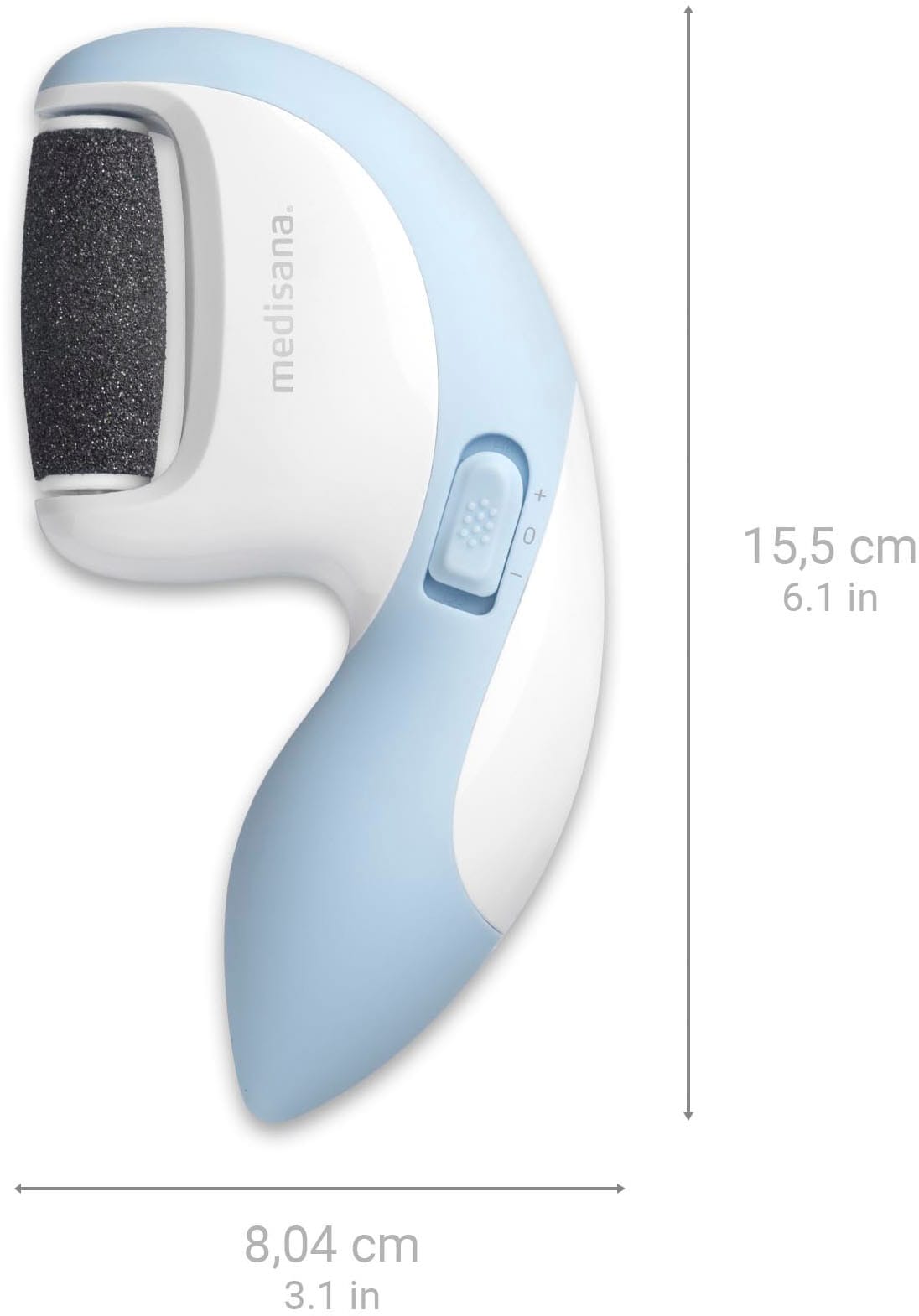 Medisana Elektrischer Hornhautentferner »CR 870«, (Set, 4 tlg.), Behandlung von Nägeln, Nagelhaut, Hornhaut (Hände, Füße, Ellbogen)