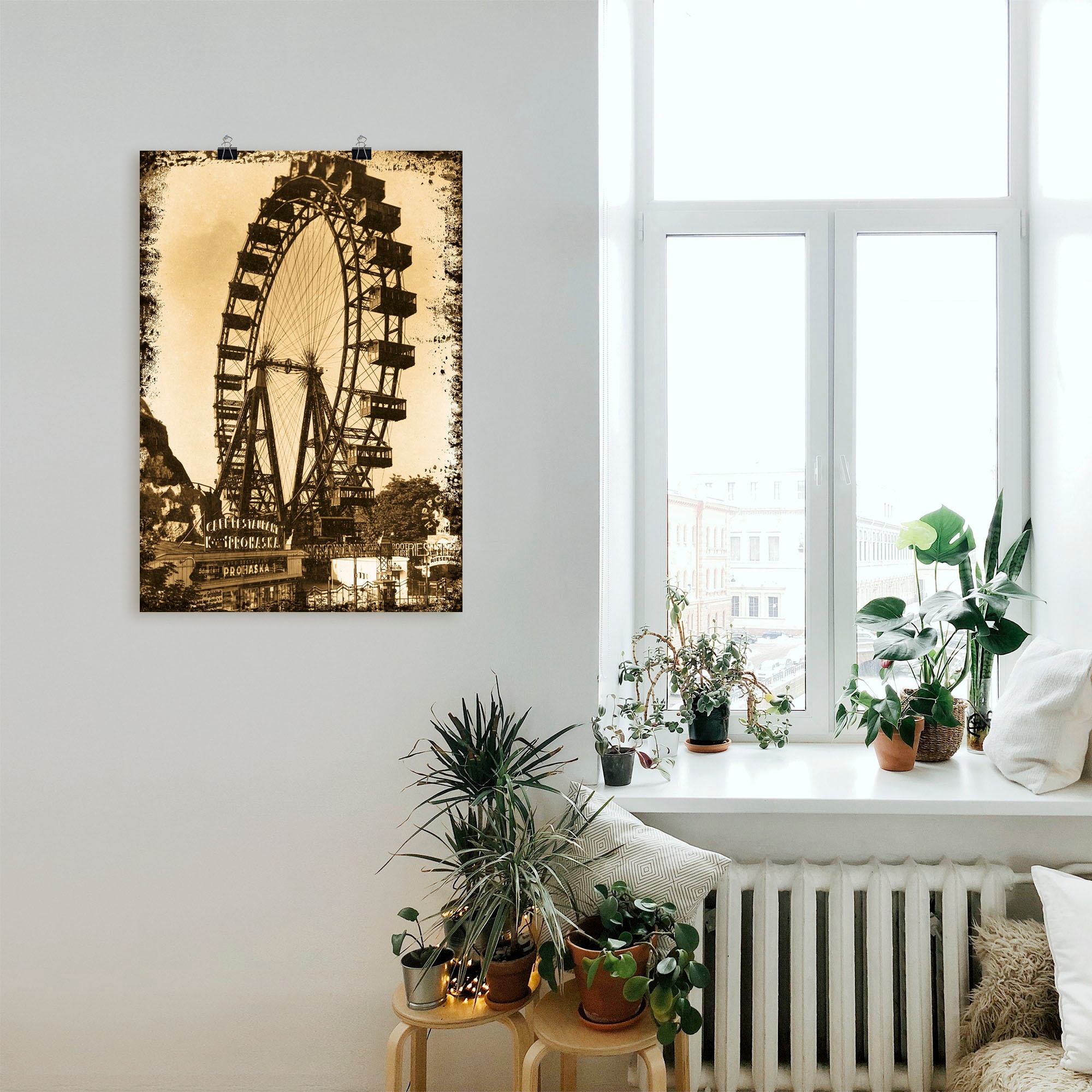 Artland Wandbild »Wien - Prater«, Gebäude, (1 St.), als Leinwandbild, Poster in verschied. Größen