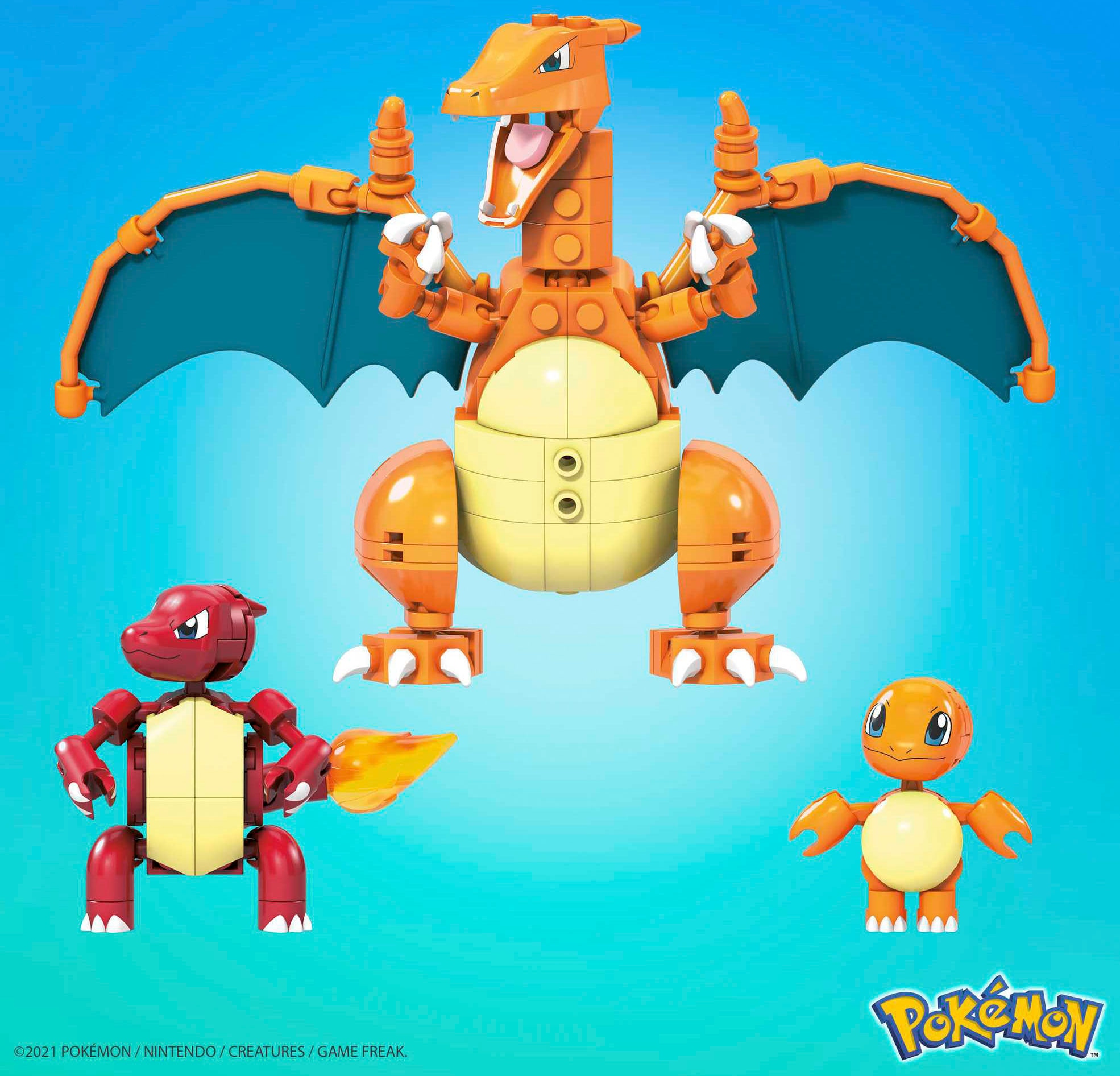 MEGA Spielfigur »Pokémon Charmander Evolution Set«, zum Zusammenbauen
