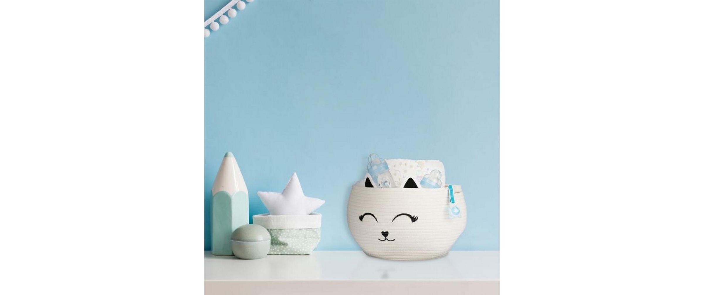 relaxdays Aufbewahrungskorb »Filz Katze«