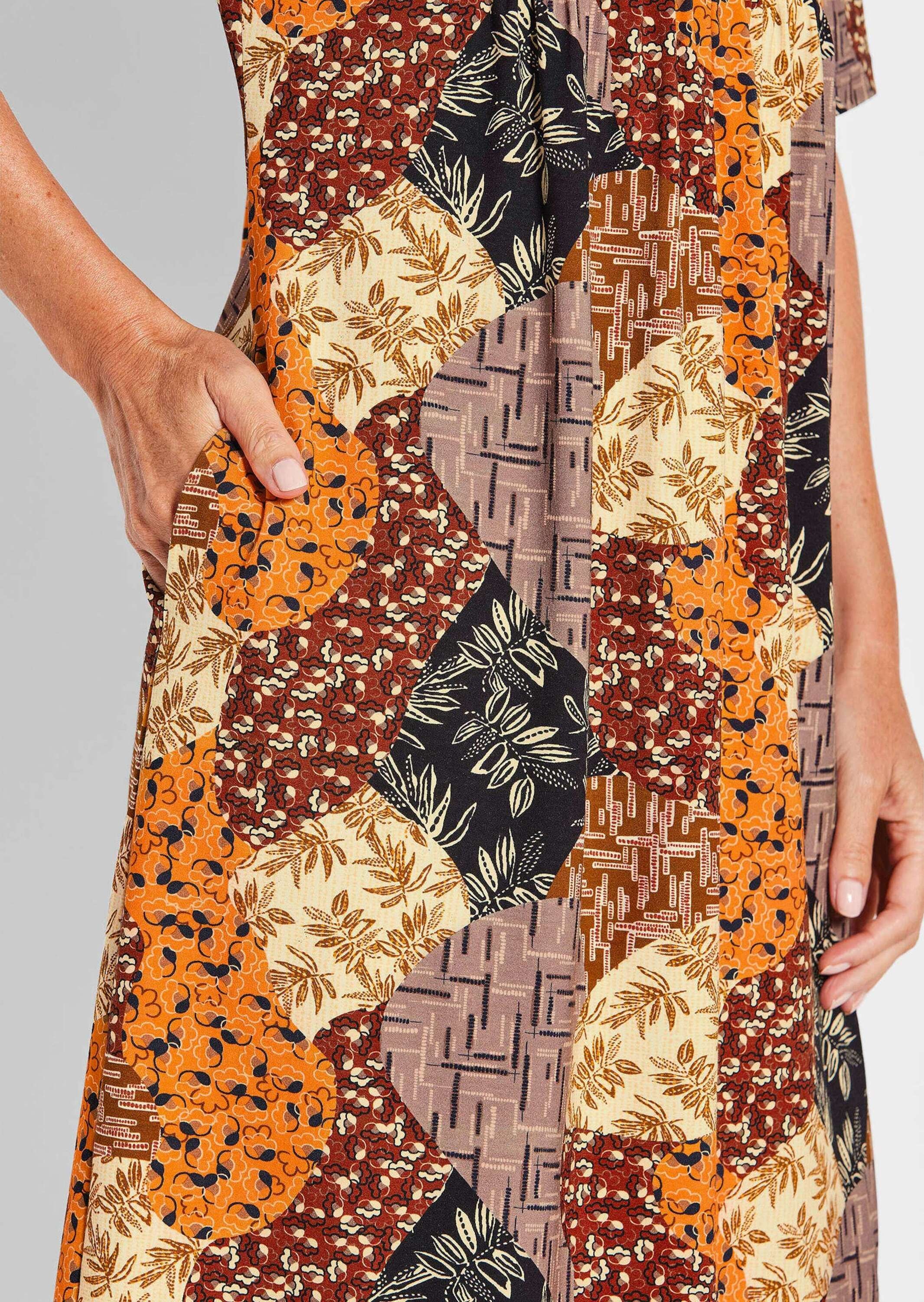GOLDNER Jerseykleid »Druckkleid im Mustermix«