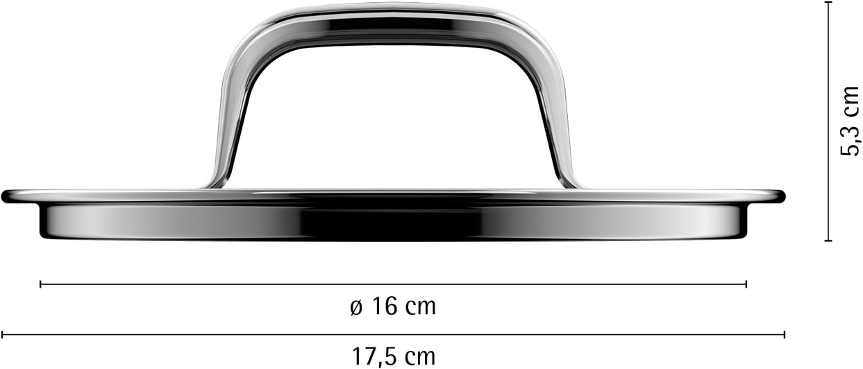 WMF Deckel »Fusiontec Mineral Pro« Ersatz-Glasdeckel, spülmaschinengeeignet, Made in Germany