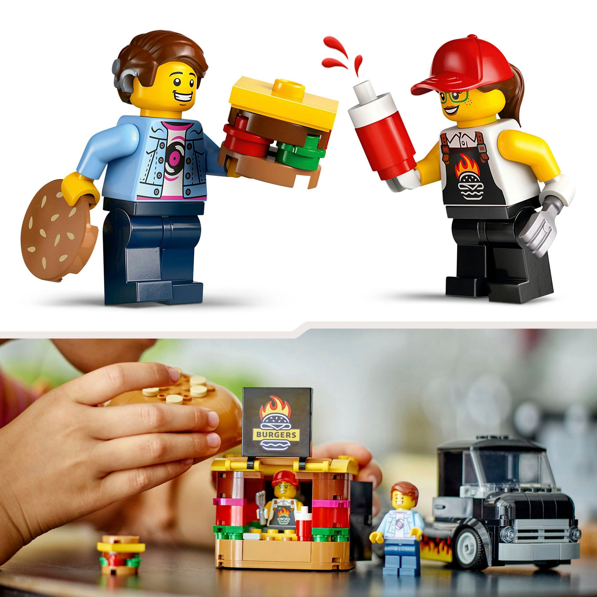 LEGO® Konstruktionsspielsteine »Burger-Truck (60404), LEGO City«, (194 St.), Made in Europe