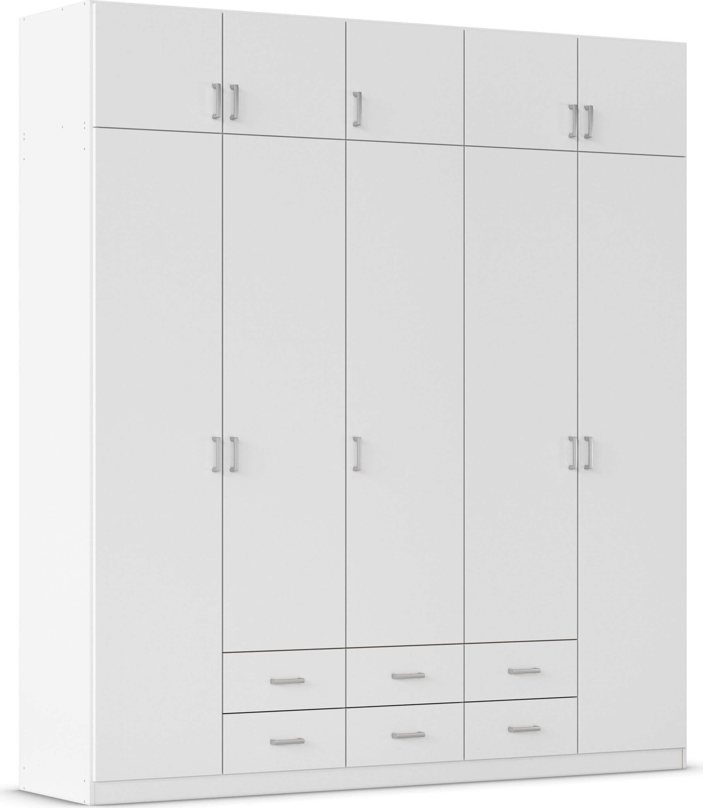 Kleiderschrank RAUCH, B:226cm H:248cm T:54cm, weiß, Holzwerkstoff, Kinderzimmer, Schränke, "Schrank Garderobe Wäscheschrank GAMMA in 4 Breiten 91-226