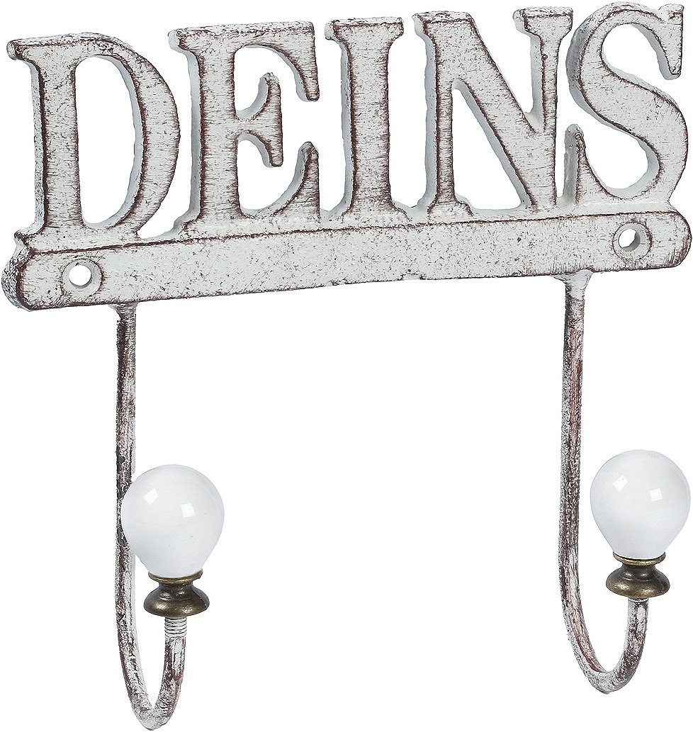Ambiente Haus Garderobenhaken "Deins Haken aus Gusseisen"