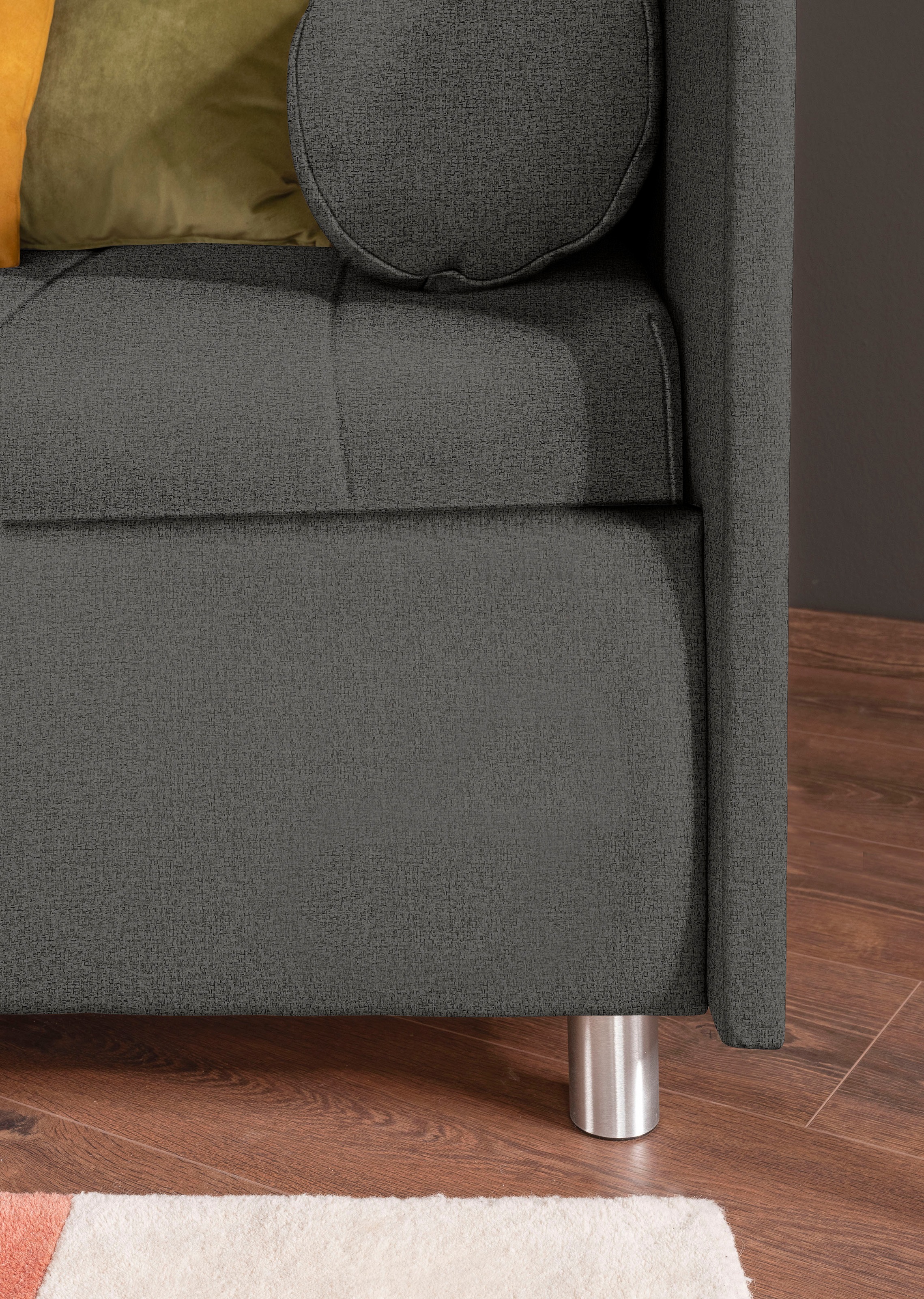 ADA trendline Schlafsofa »Kiana«, mit Bettkasten und Zierkissen, Liegefläche 90/200 cm oder 100/200 cm