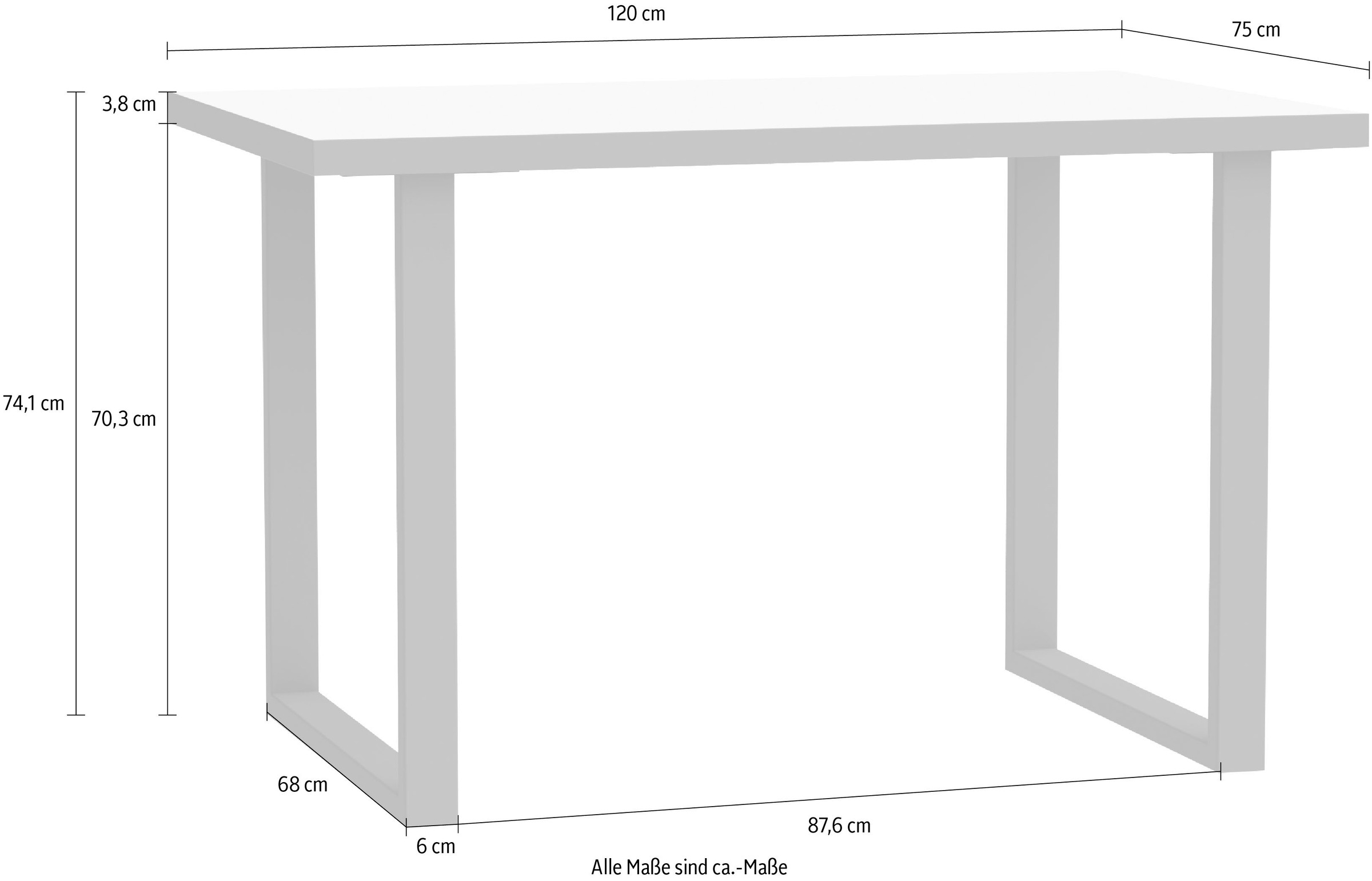 FORTE Schreibtisch »Keflav«, Breite 120 cm
