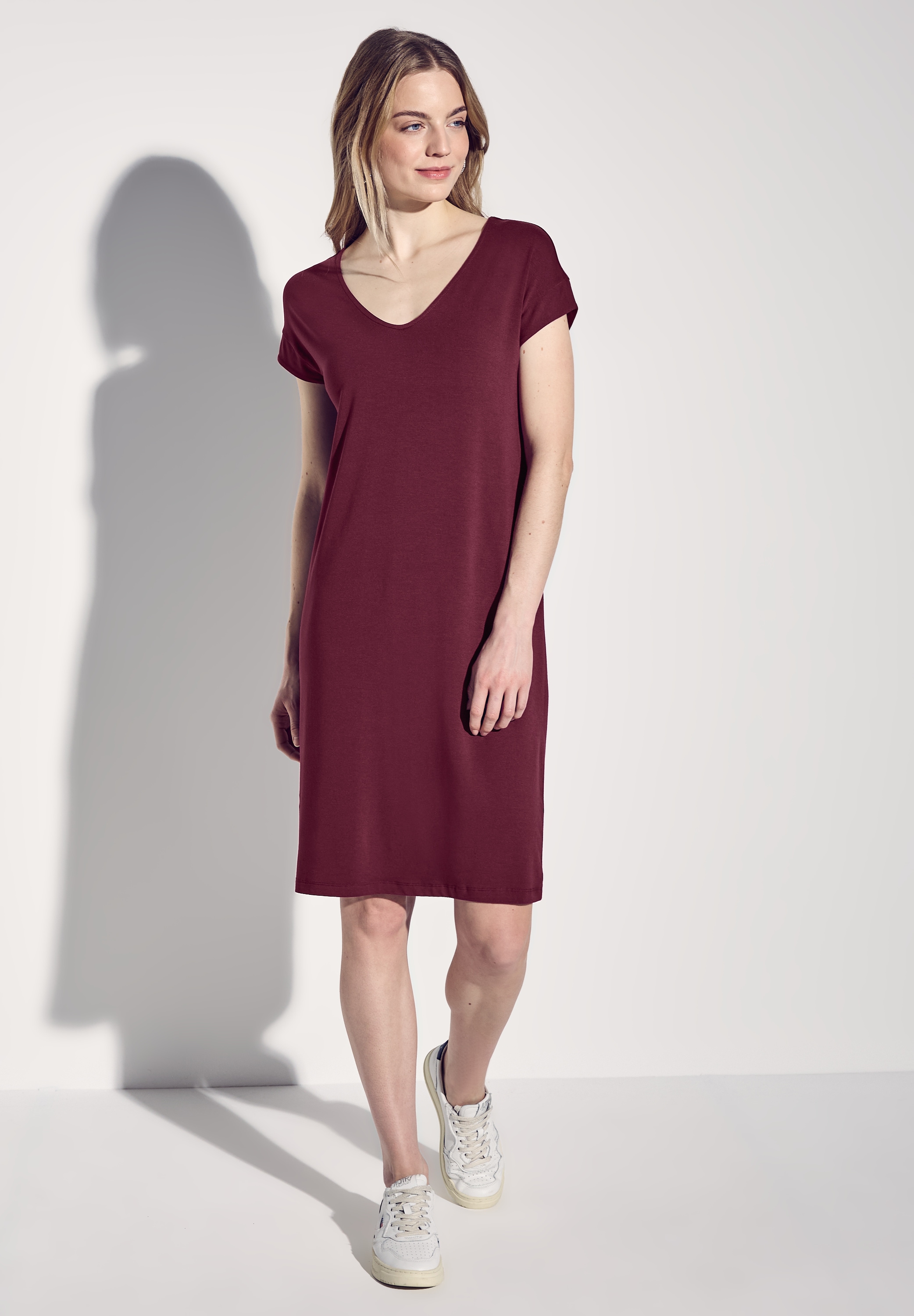 STREET ONE Jerseykleid Ohne Taschen knielang