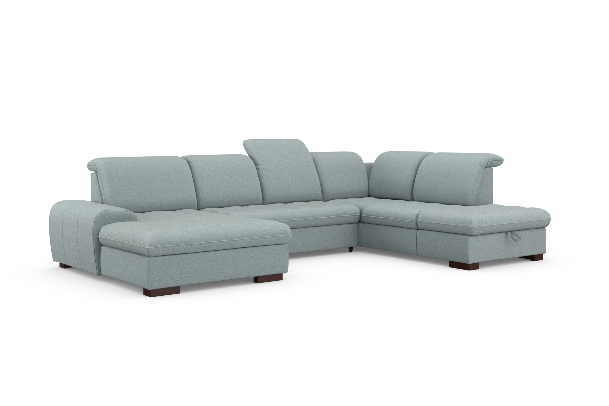 sit&more Wohnlandschaft »Luxor U-Form«, wahlweise mit Bettfunktion, Bettkasten und Kopfteilverstellung