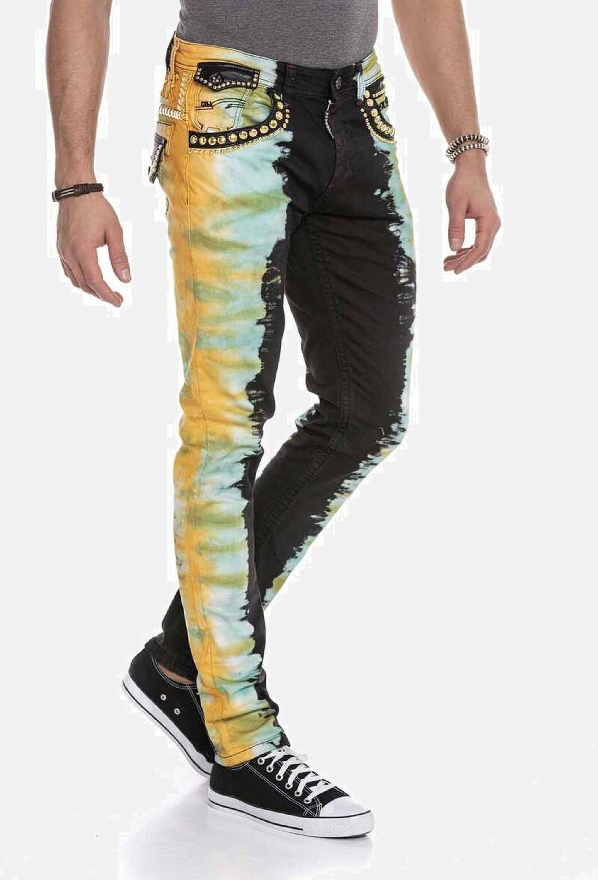 Cipo & Baxx 5-Pocket-Jeans »Cipo & Baxx Jeans« m extravaganten Look, CD664
