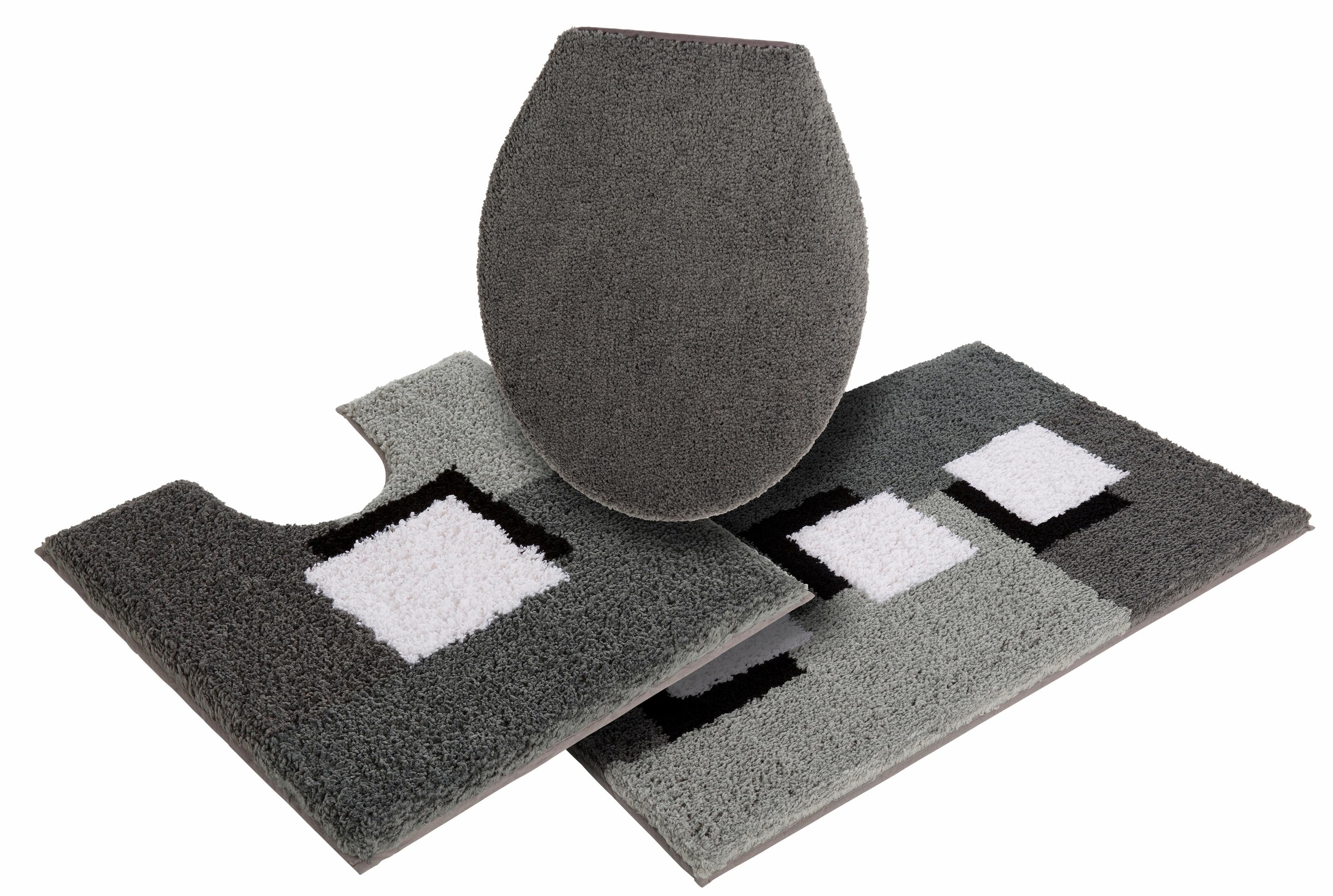 my home Badematte "Ada, Badvorleger, Badezimmer Teppich" Höhe 21 mm rutschh günstig online kaufen