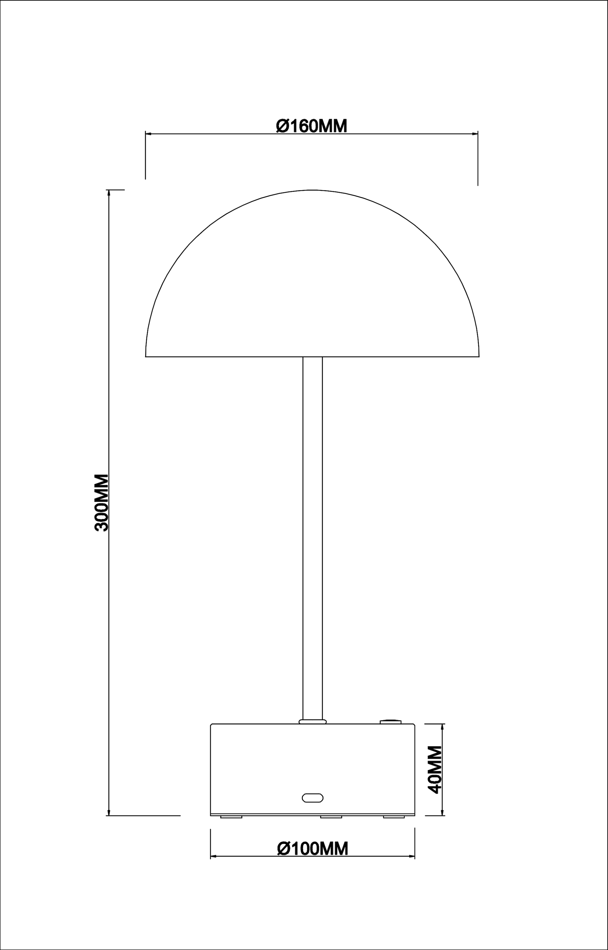 my home LED Tischleuchte »Bea«, 1 flammig, Leuchtmittel LED-Modul | LED fest integriert, 3 Stufen Touch