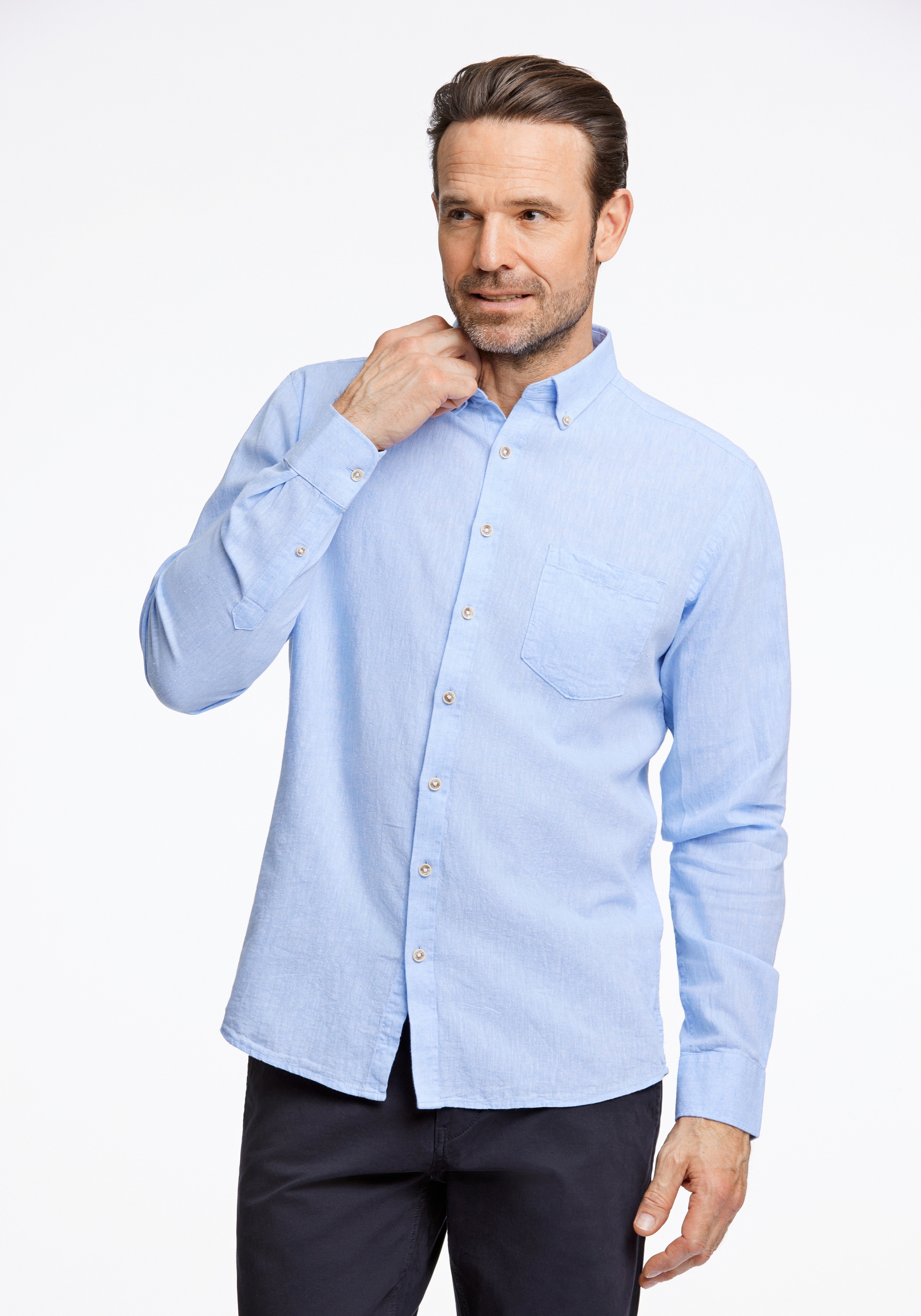 JACK’S Leinenhemd "Leinenhemd (Langarm) Regular Fit"