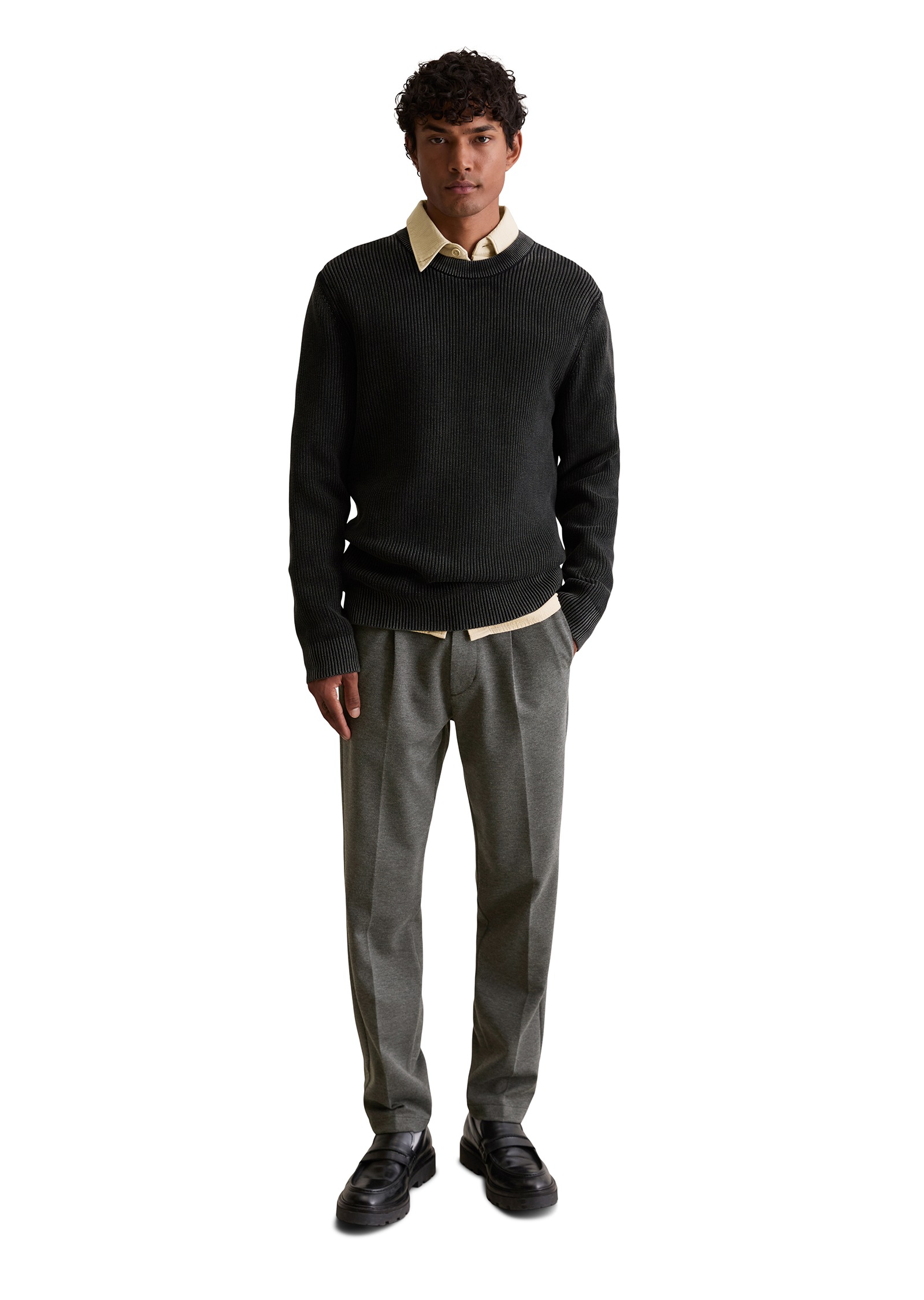 Marc O'Polo DENIM Rundhalspullover »loose fit mit speziellem Farbeffekt«