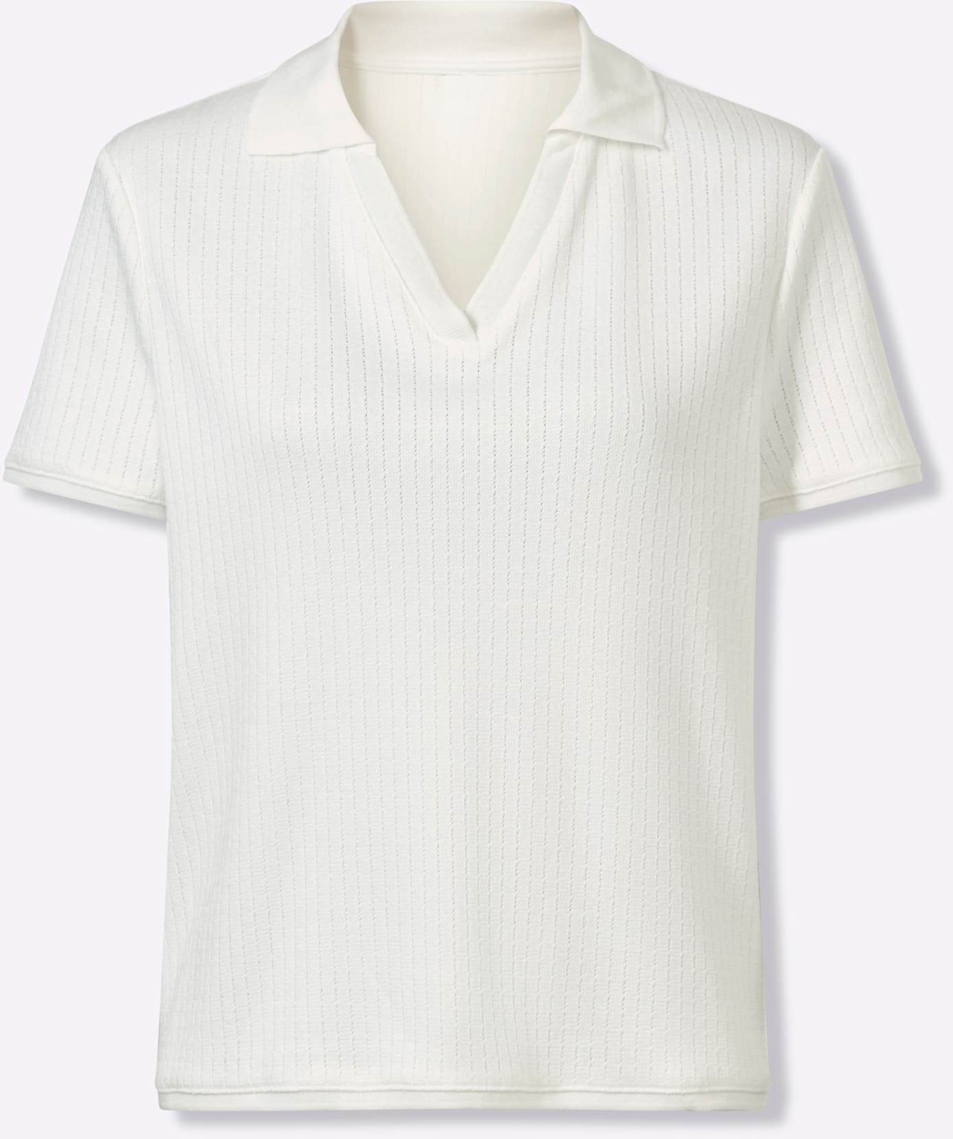 HEINE T-Shirt Women's Short Sleeve Ecru 46 3
