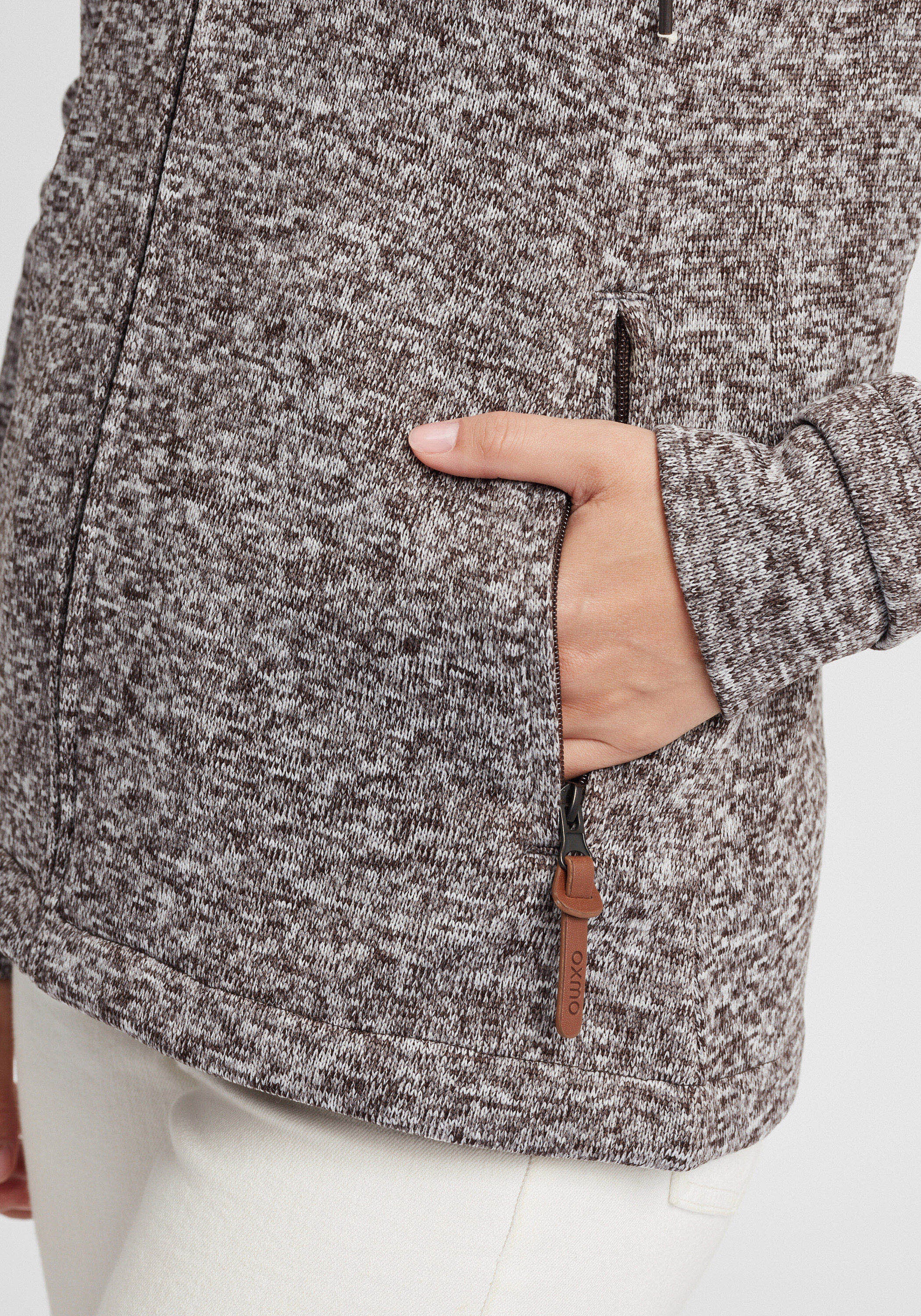 OXMO Strickfleecejacke »Strickfleecejacke OXThory«