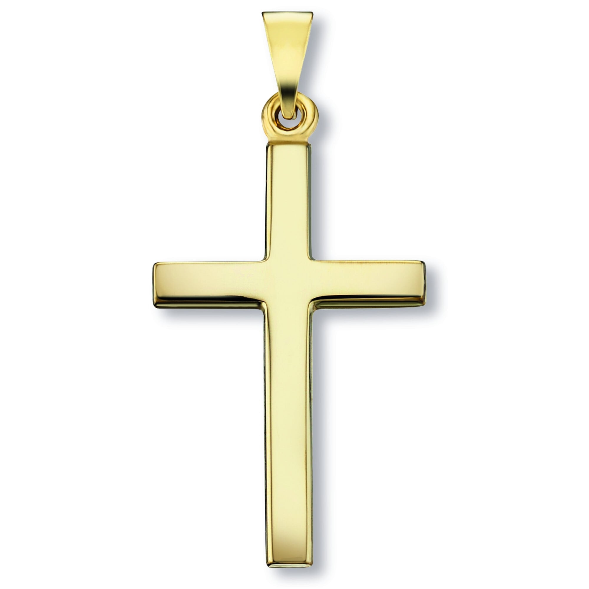 ONE ELEMENT Kettenanhänger »Kreuz Anhänger aus 333 Gelbgold«, Damen Gold Schmuck