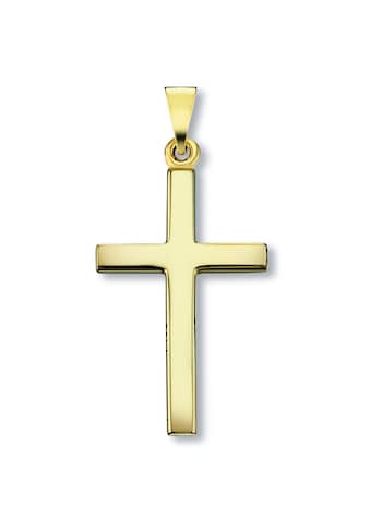 ONE ELEMENT Kettenanhänger »Kreuz Anhänger aus 333 Gelbgold« kaufen