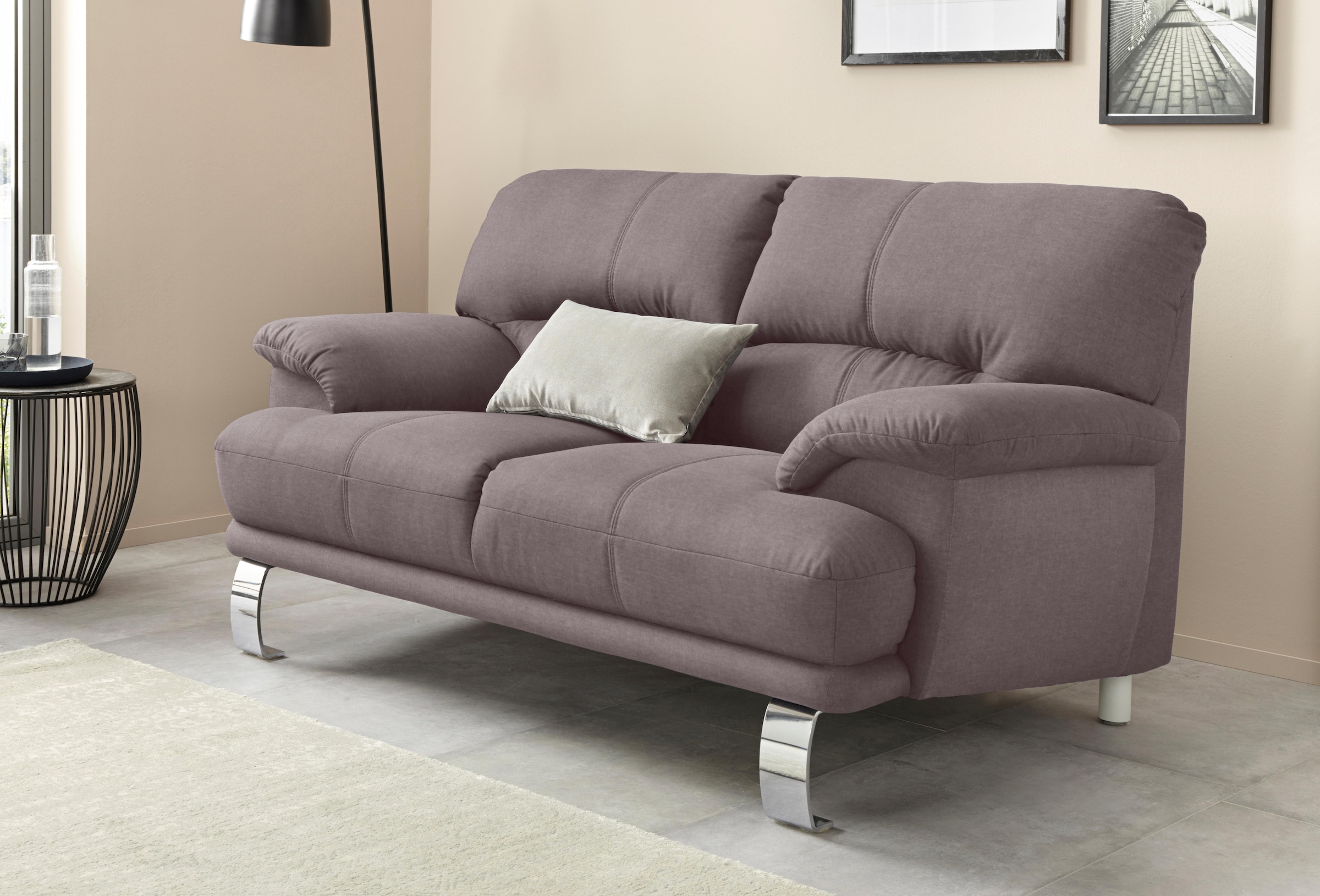 TRENDMANUFAKTUR 2-Sitzer »Cecilia II, mit italienischem Design, tollen Details«, und tollem Sitzkomfort