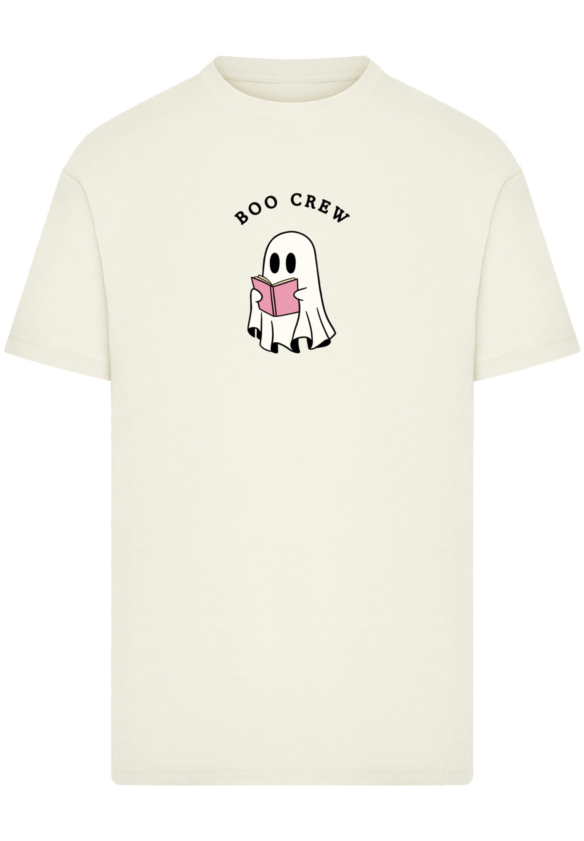 F4NT4STIC T-Shirt »Boo Crew Reading Geist Halloween« Premium Qualität