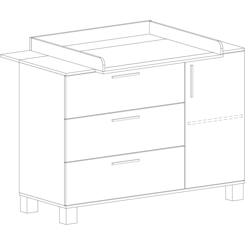 arthur berndt Wickelkommode »Wickelkommode »Jana««, bis 15 kg, 131 cm