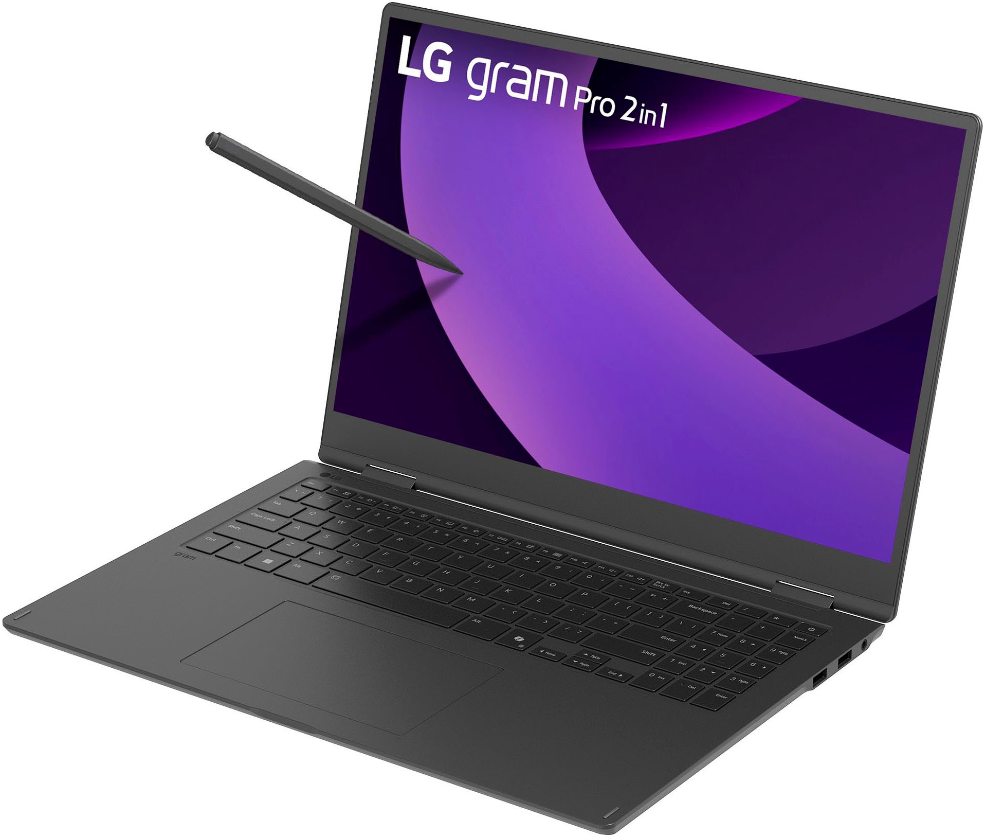 LG Convertible Notebook »Gram Pro 16" 2in1, 16GB RAM, 1TB SSD, Windows 11 Home,«, 40,6 cm, / 16 Zoll, Intel, Core Ultra 7, ARC, 1000 GB SSD