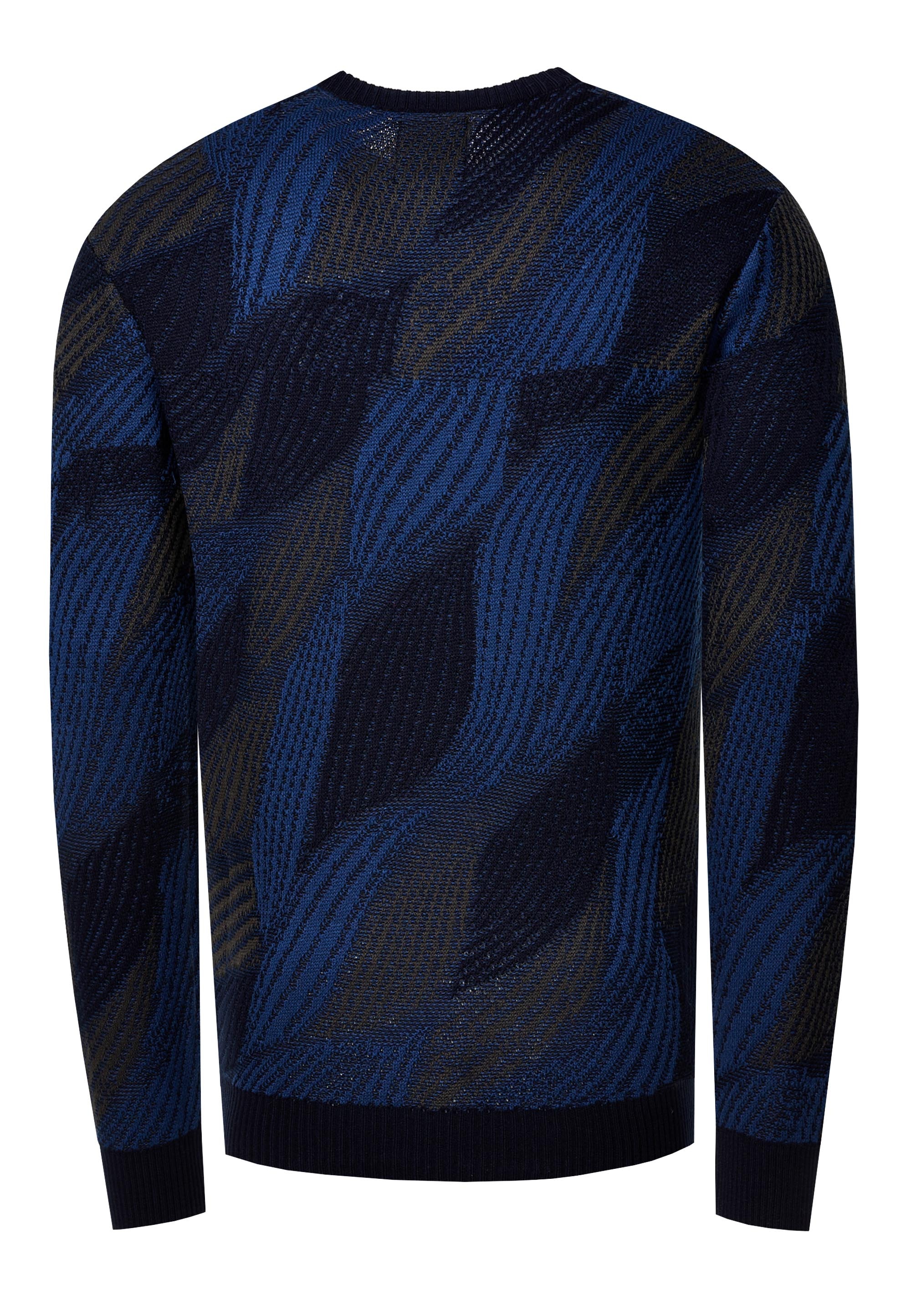 Rusty Neal Strickpullover, im angesagten Wellen-Design
