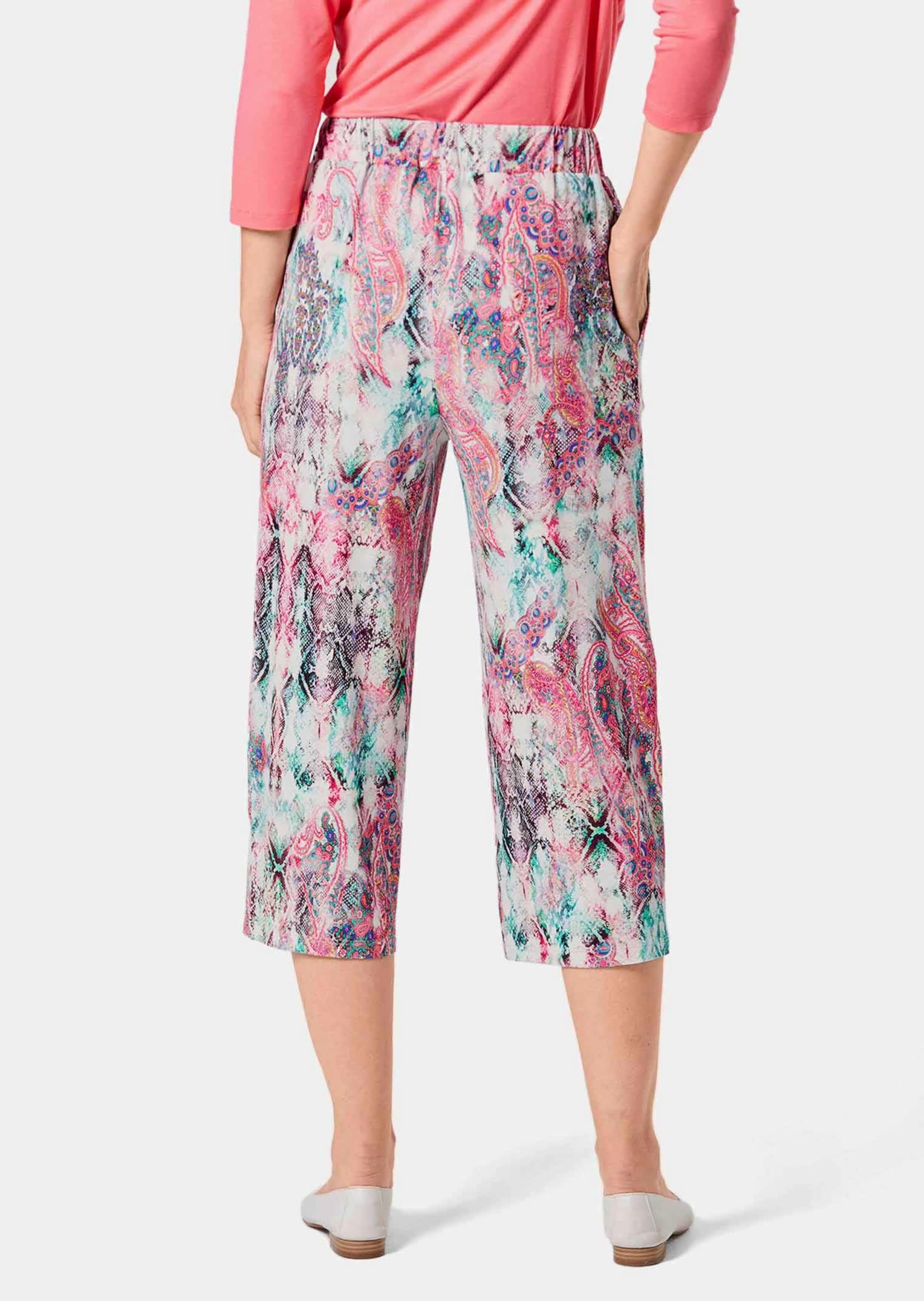 GOLDNER 2-in-1-Hose »Druckhose Louisa Attraktive Druckhose Louisa mit weichem Fall«