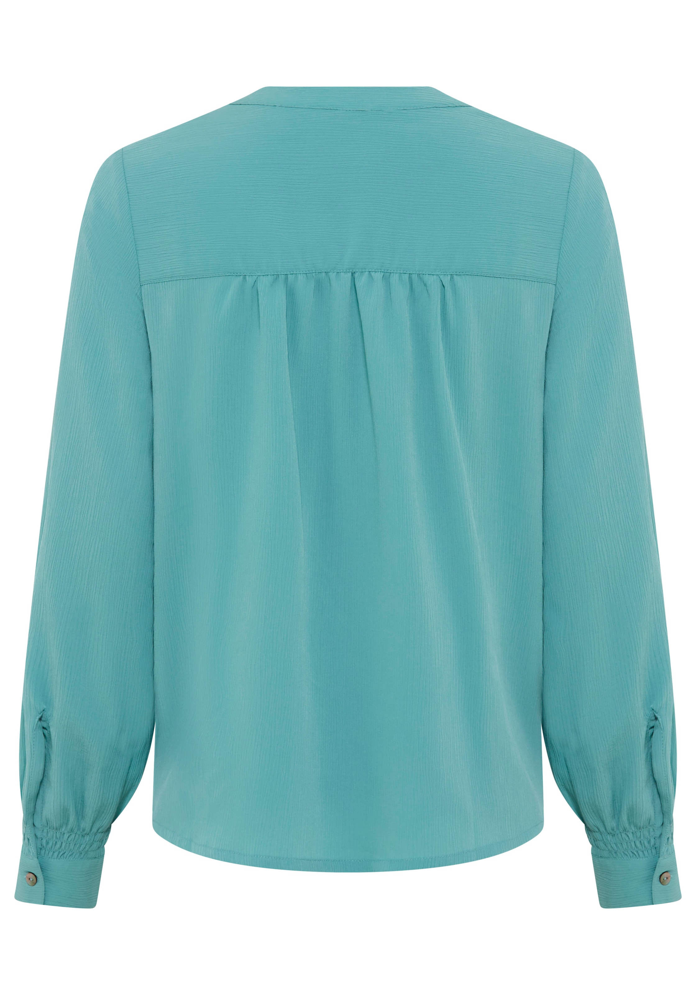 Laura Scott Langarmbluse mit V-Ausschnitt, figurumspielende Passform, hüftbedeckende Länge