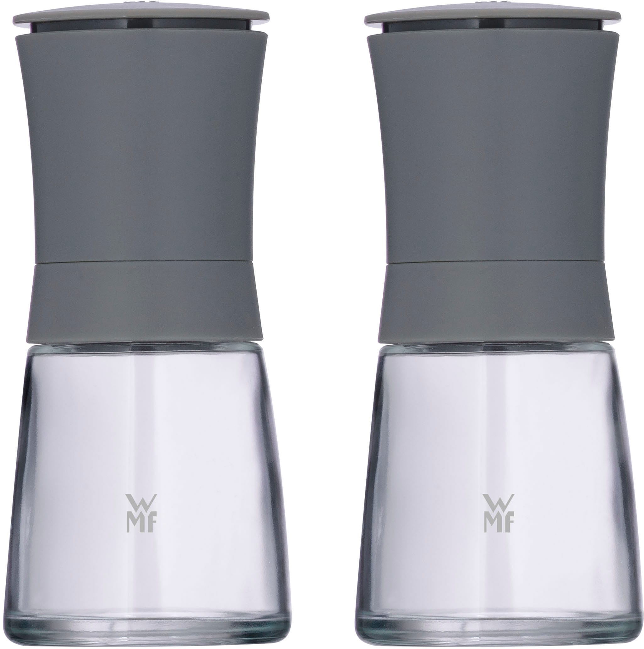 WMF Salz-/Pfeffermühle "Trend" 2-tlg. Set, Keramik-Mahlwerk, aromadicht, Mahlstärken-Einstellung