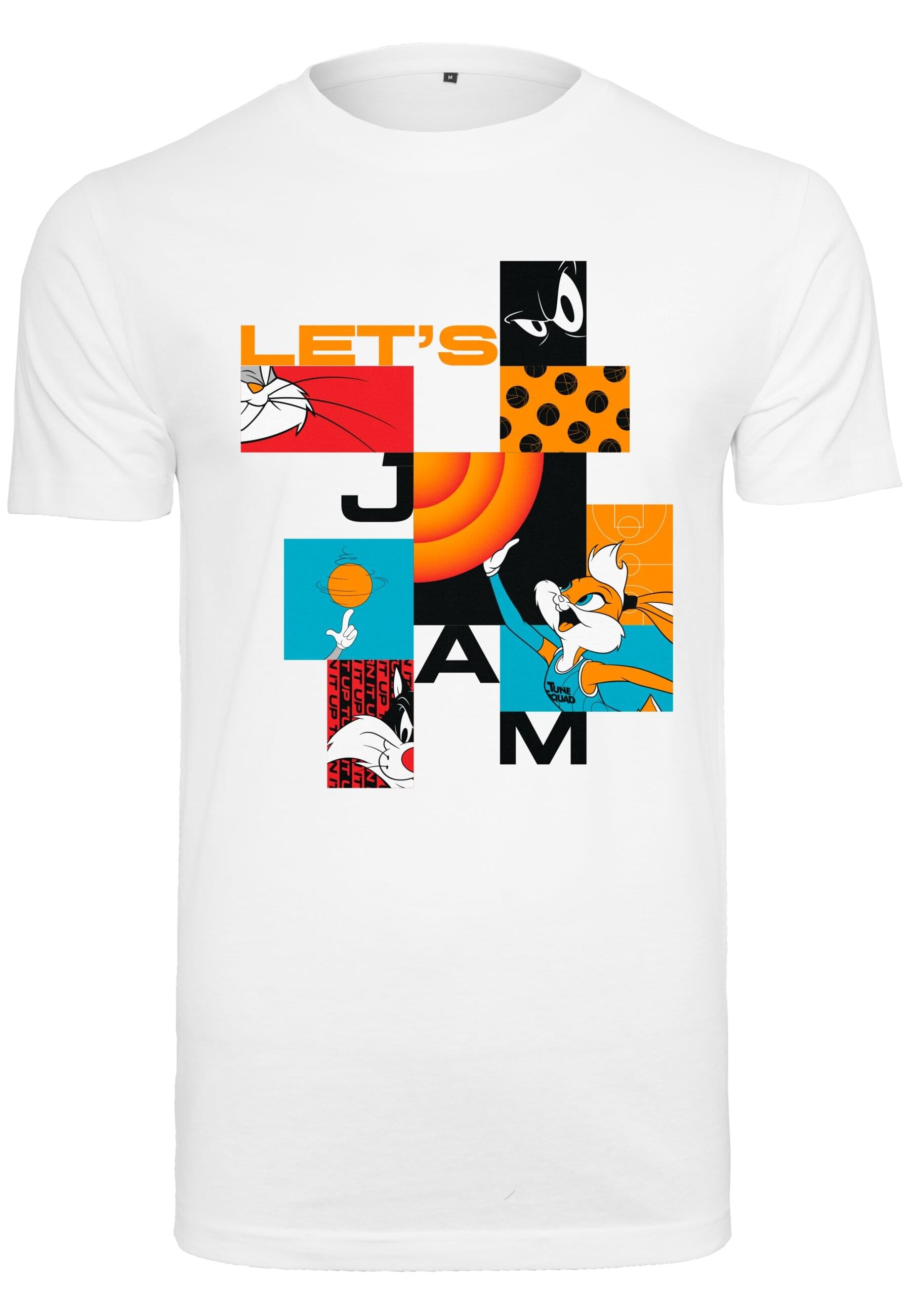 MisterTee Kurzarmshirt "MisterTee Damen Ladies Space Jam Let´s Jam Tee" günstig online kaufen