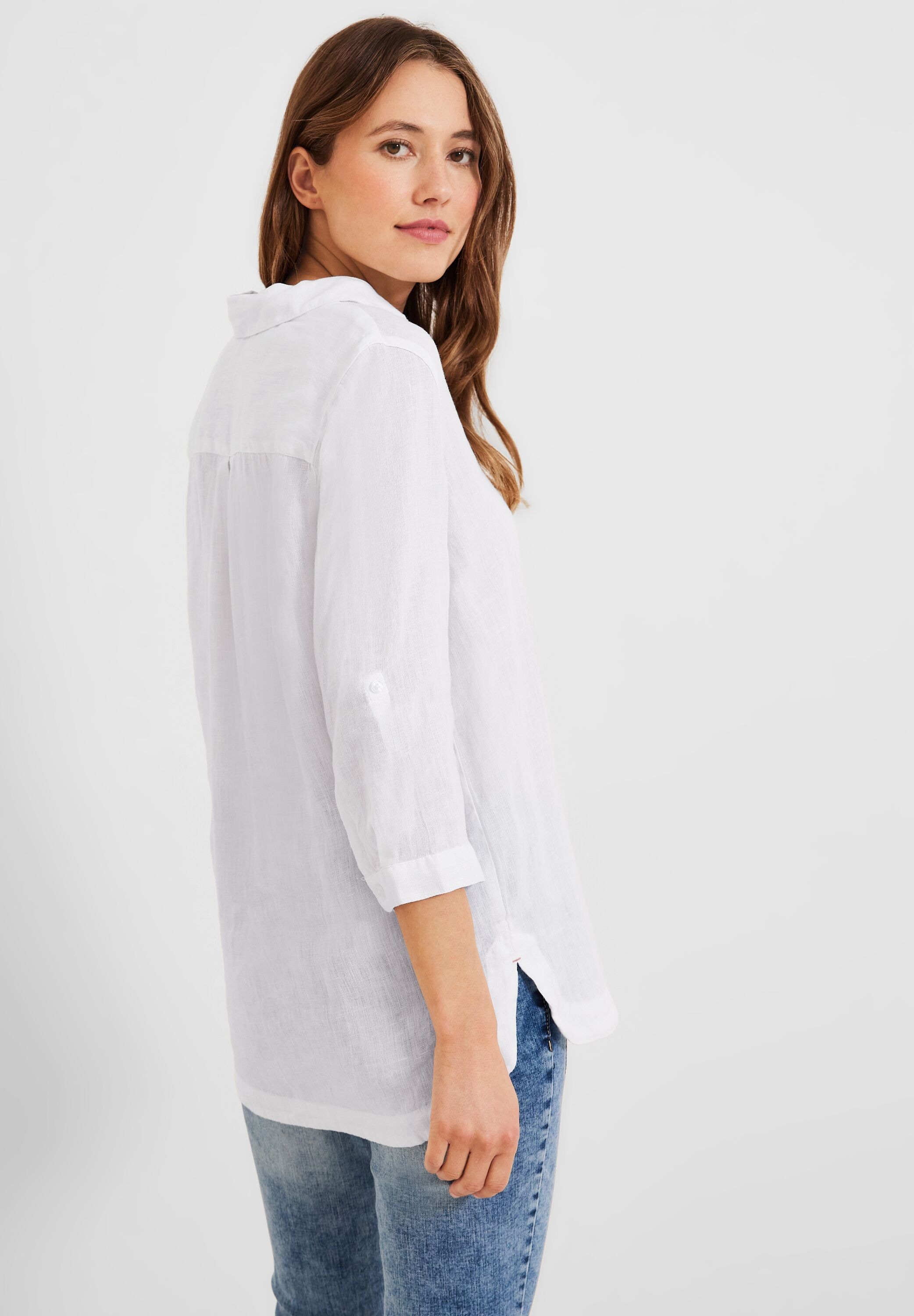 Cecil Longbluse, aus Leinen