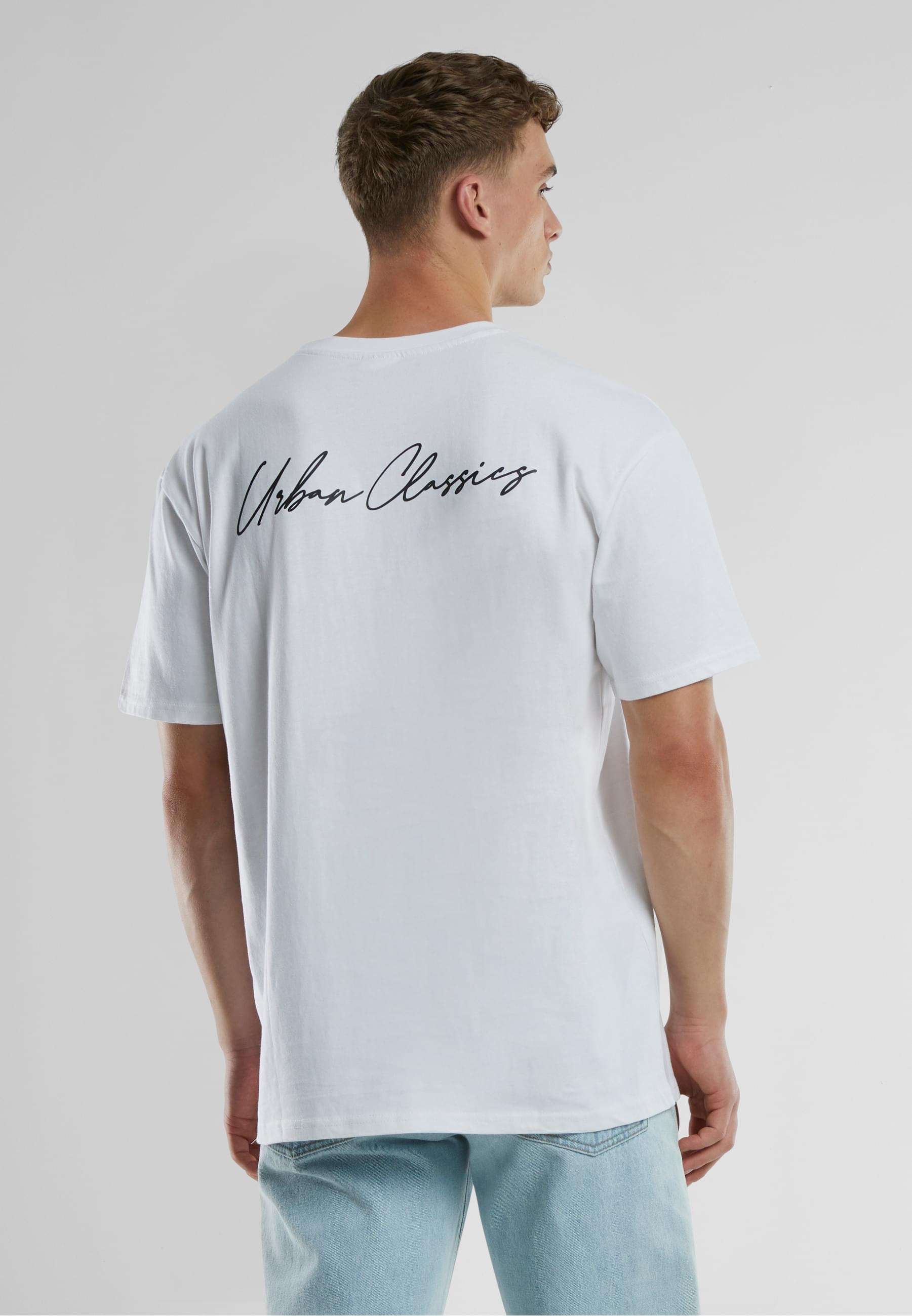 URBAN CLASSICS T-Shirt »Urban Classics UC Signature Logo Tall Tee«, (1 tlg.)