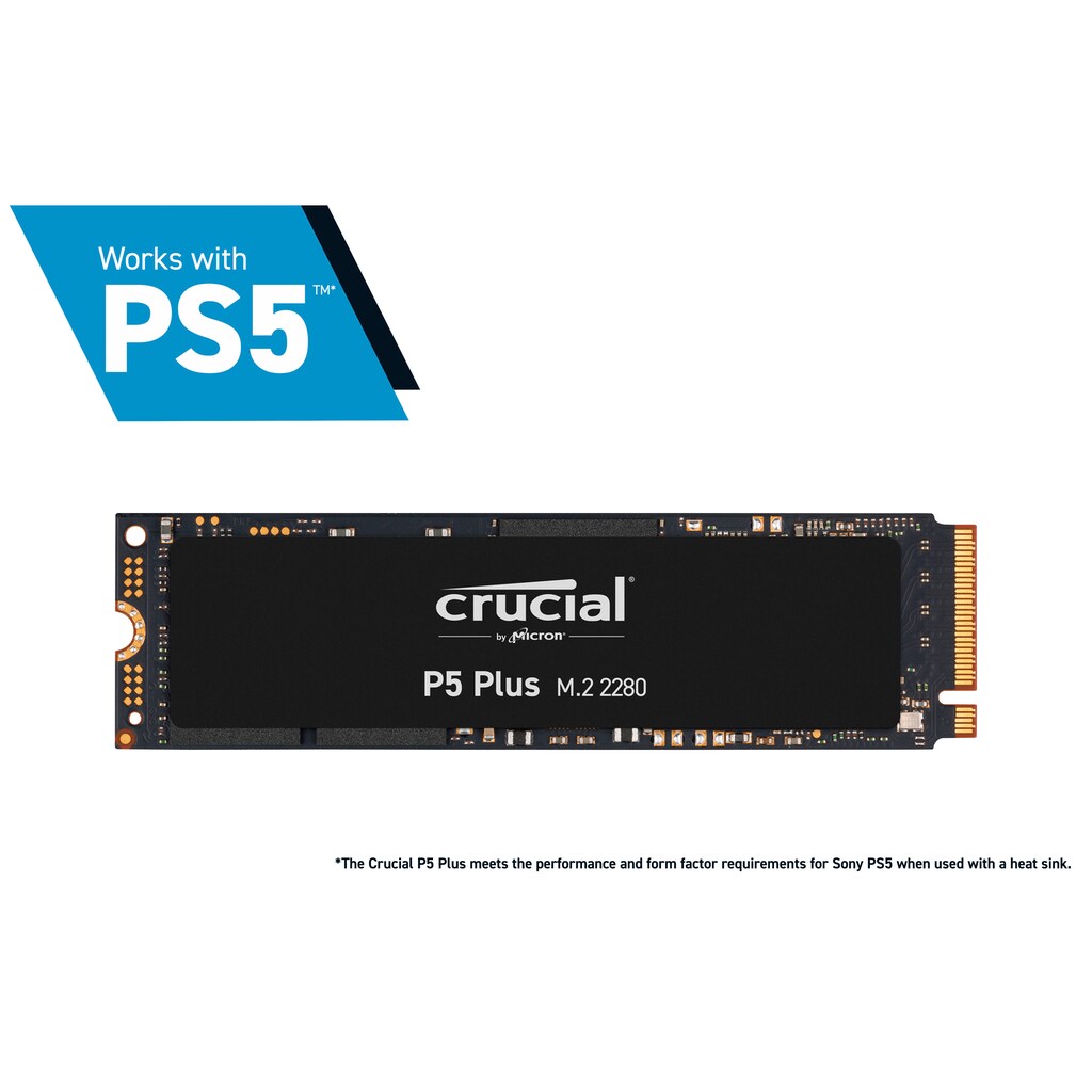 Crucial interne SSD »P5 Plus 1TB«, Anschluss M.2 (2880)-PCI Express 4.0