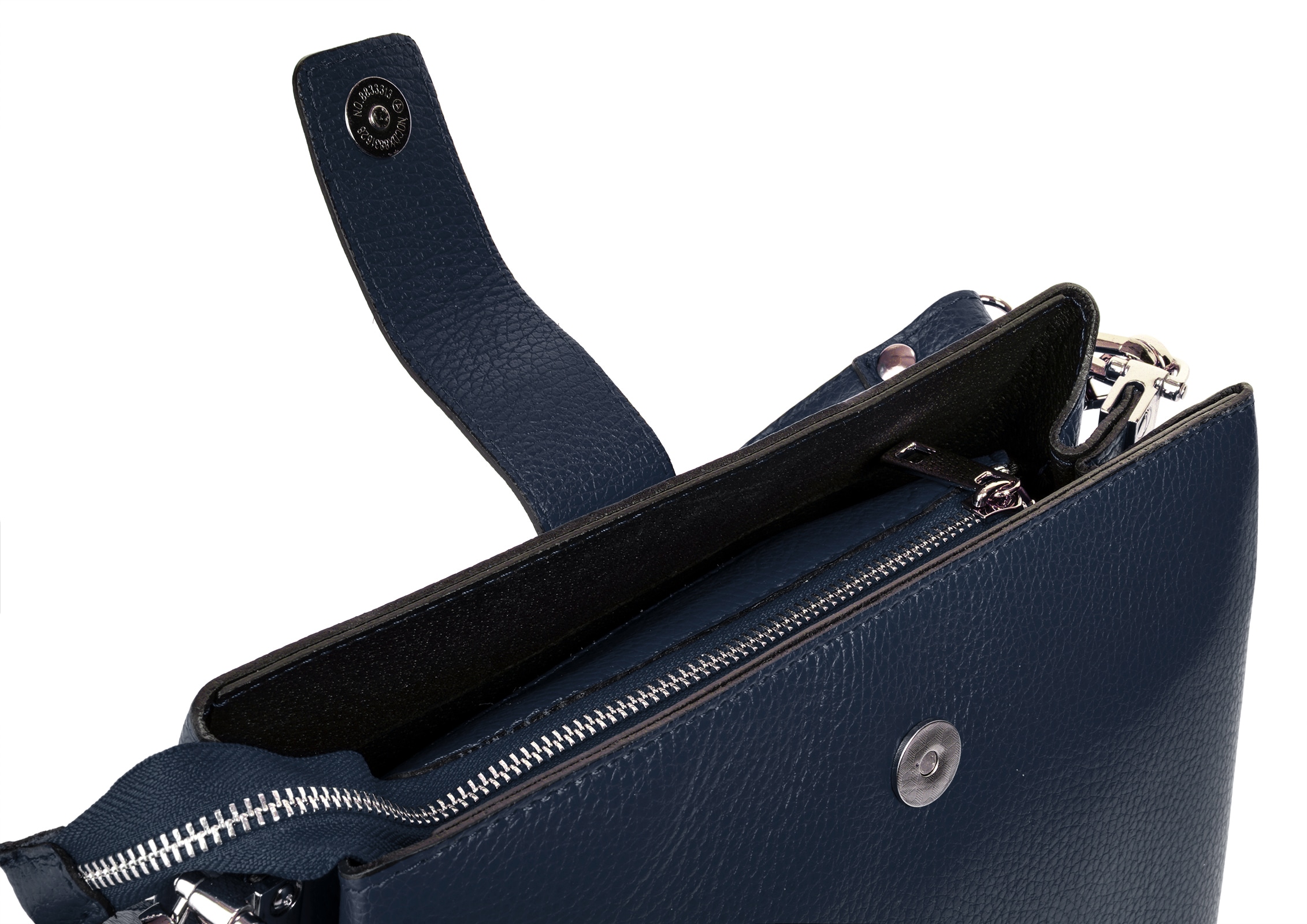 Cluty Henkeltasche, echt Leder, Made in Italy