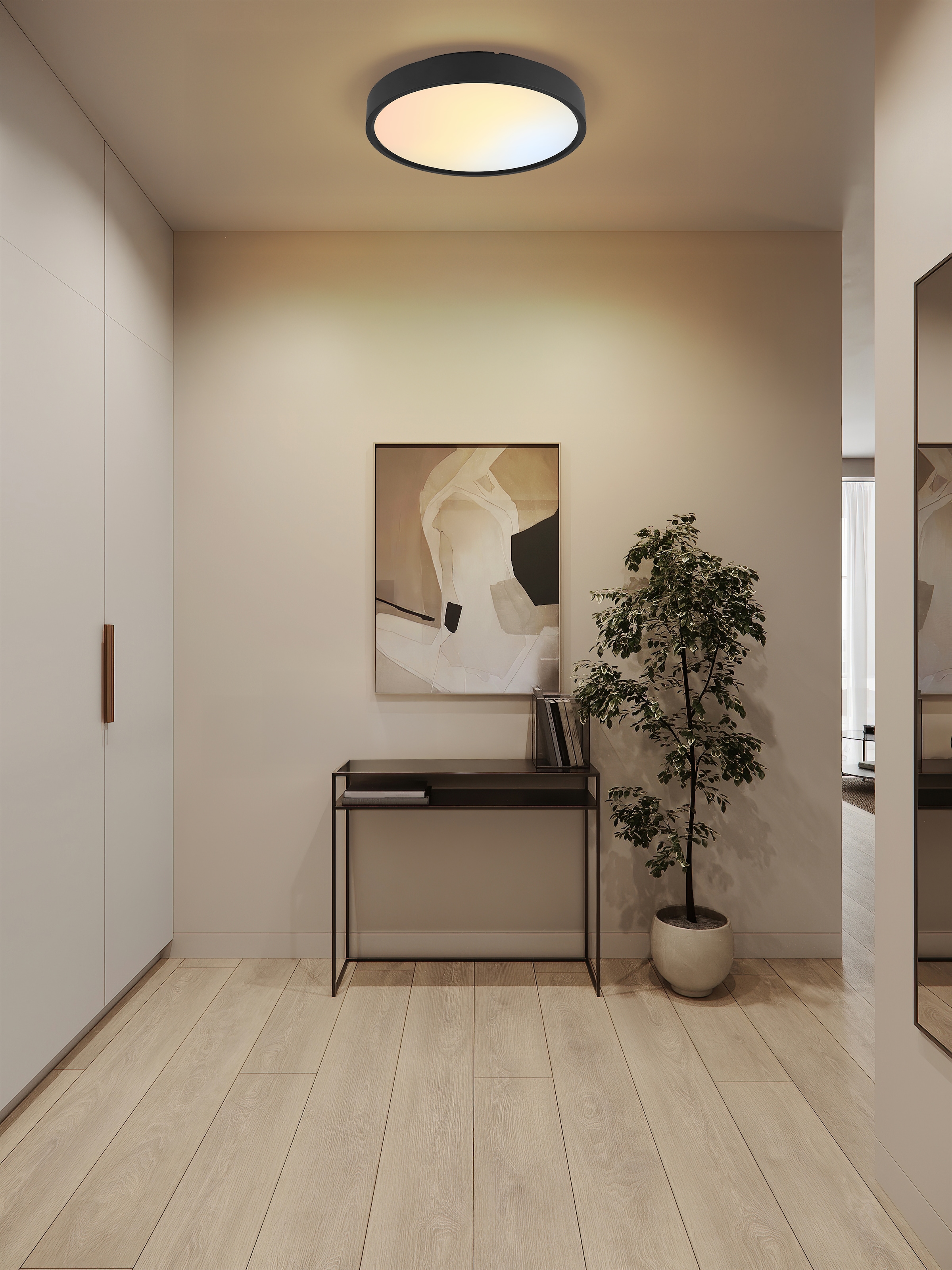 GLOBO LIGHTING Deckenleuchte »JESS« LED-Modul 1 Stk. Smarte Deckenleuchte, dimmbar, App-Steuerung, vielseitig