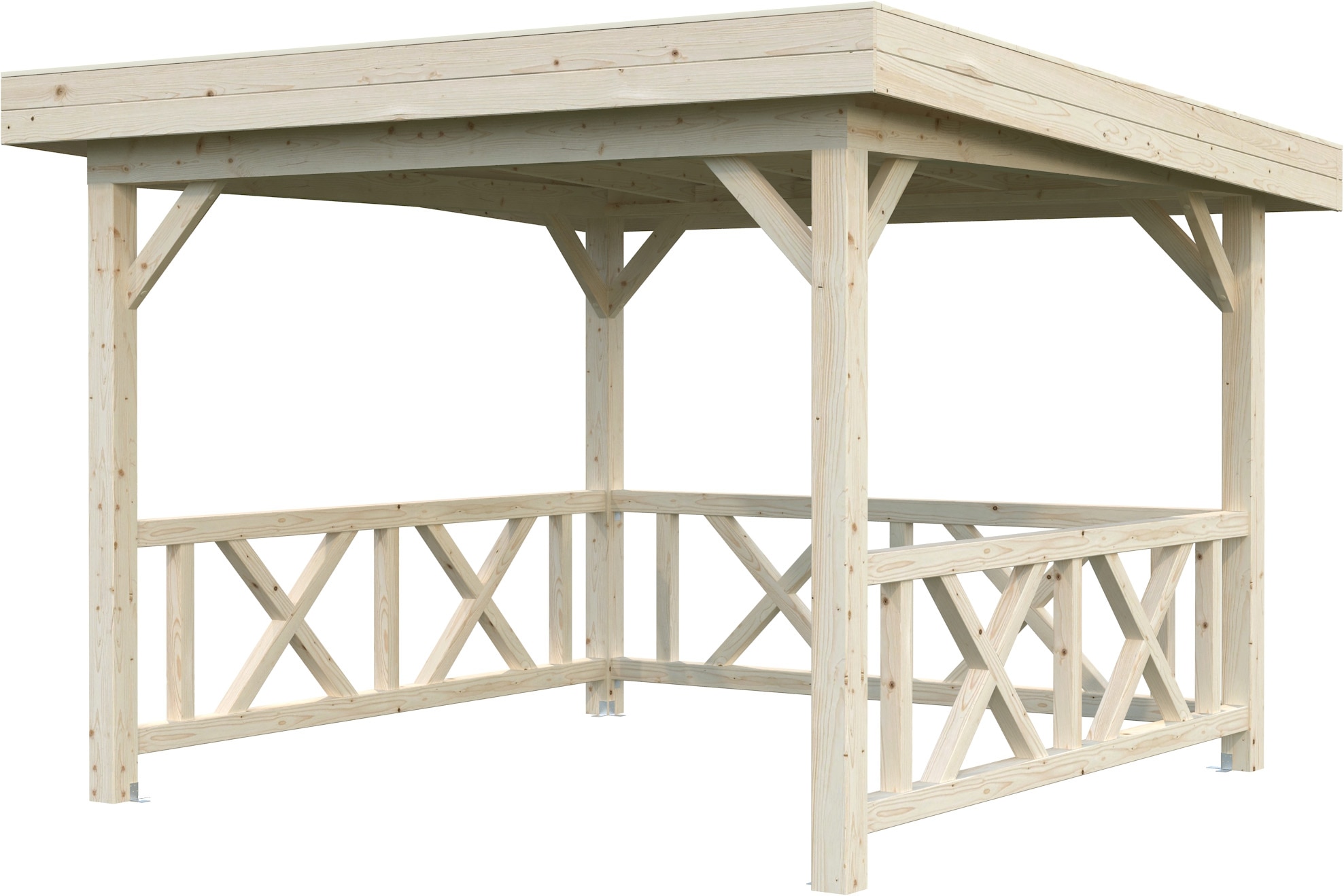 Palmako Holzpavillon »Lenna 8,3 m² Set 301« BxTxH: 340x340x245 cm