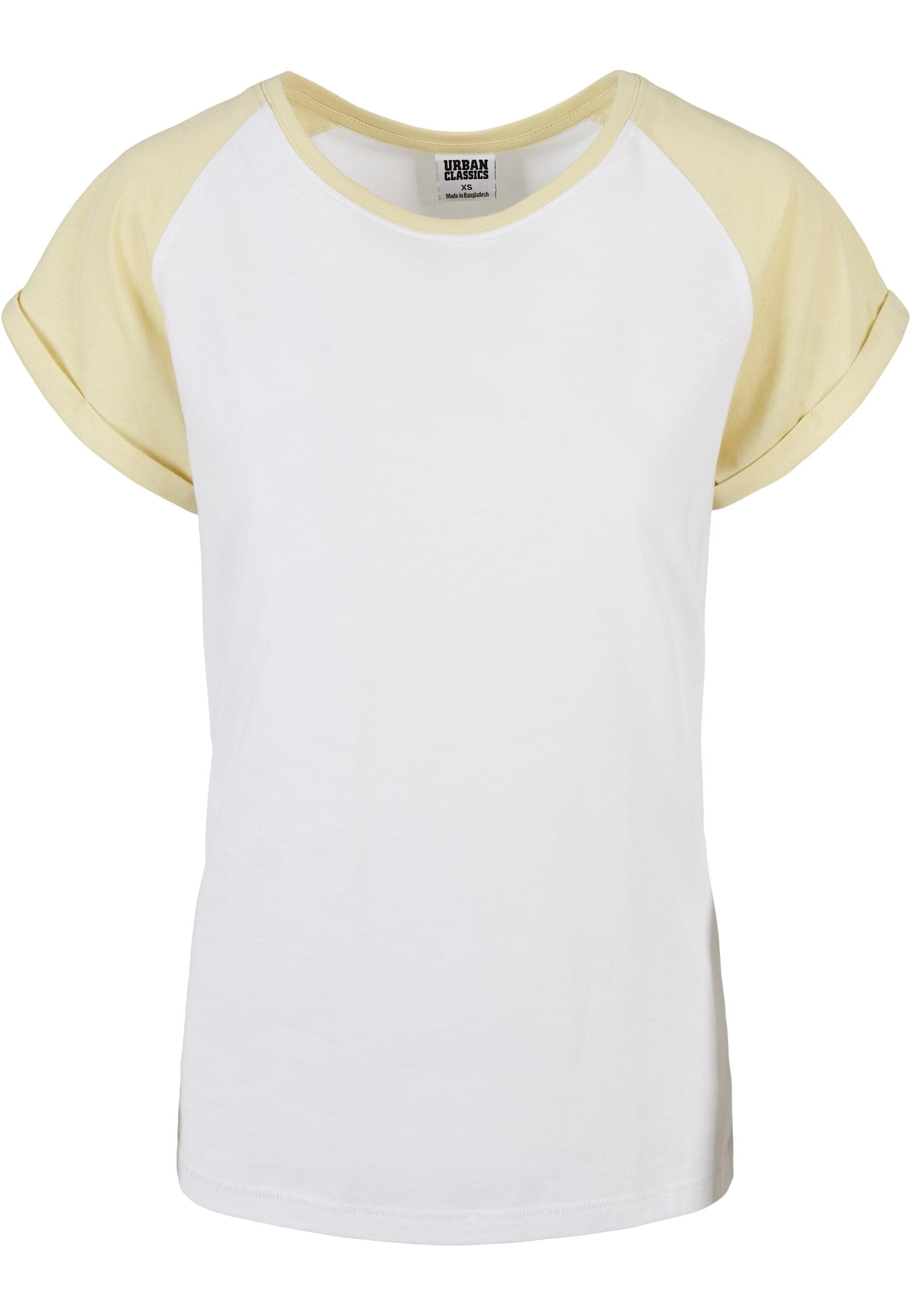 URBAN CLASSICS Kurzarmshirt "Urban Classics Damen Ladies Contrast Raglan Te günstig online kaufen