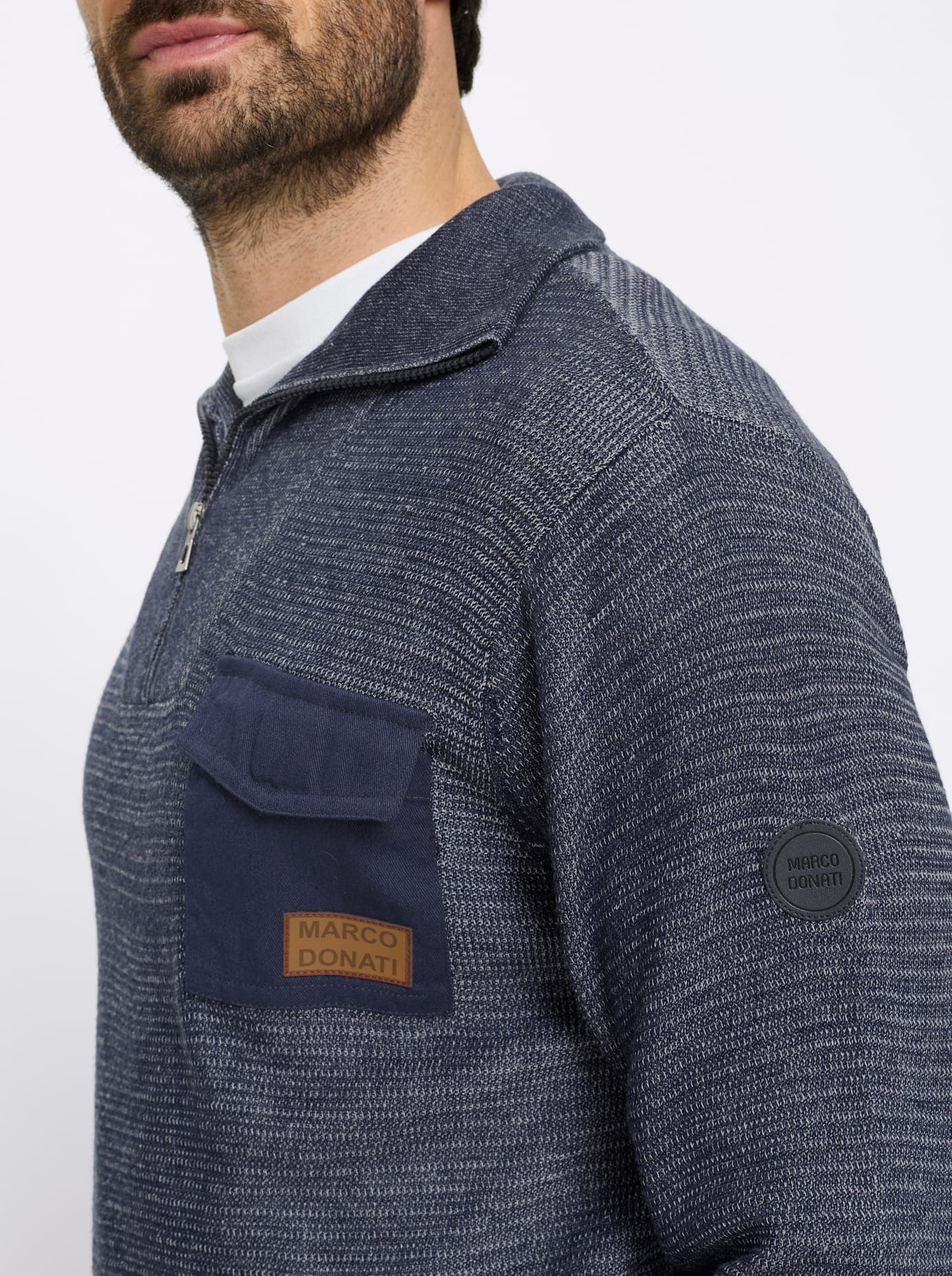 Marco Donati Stehkragenpullover »Pullover«