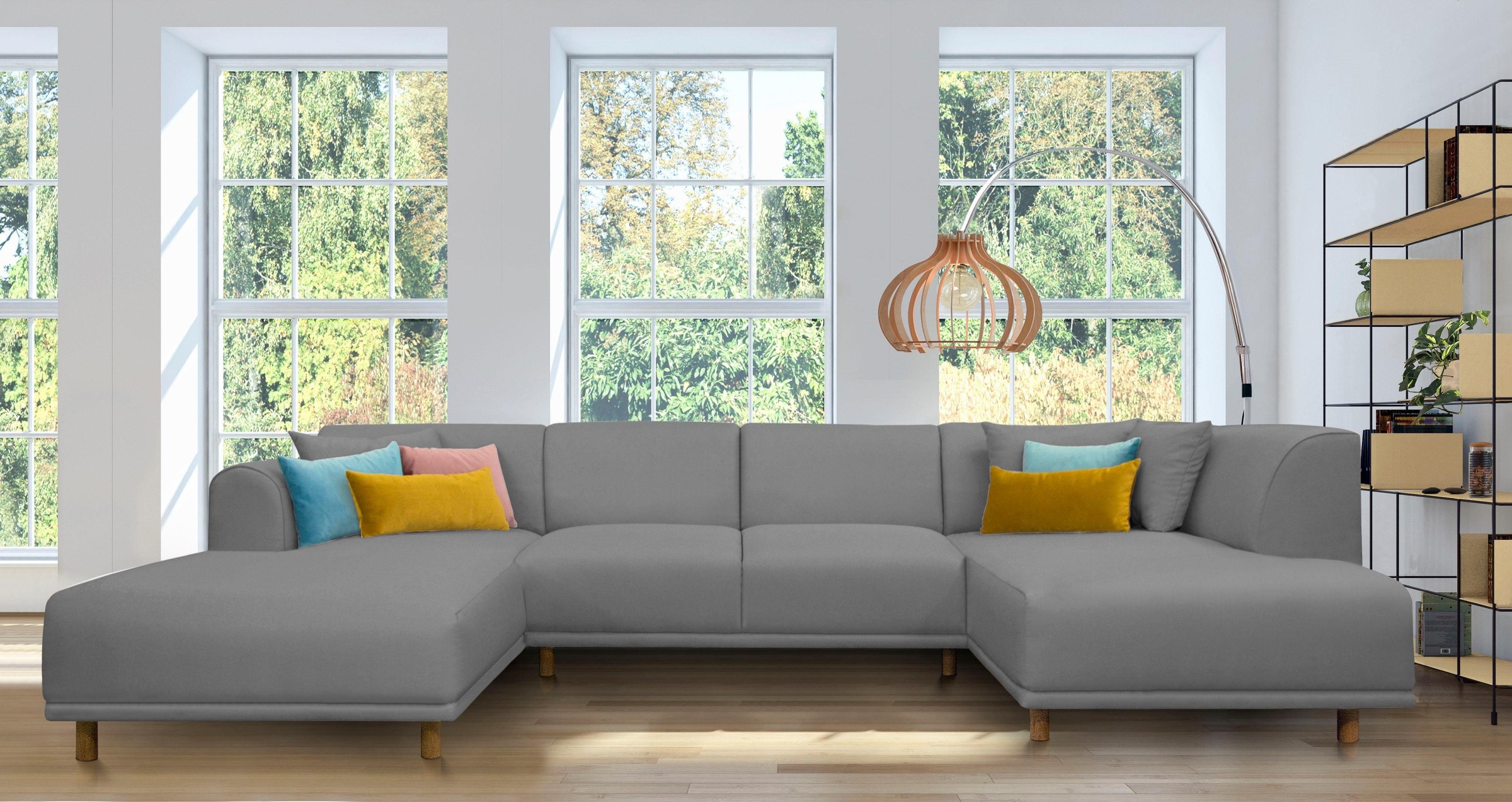 OTTO home Wohnlandschaft "Maroon U-Form" in skandinavischem Design, mit los günstig online kaufen