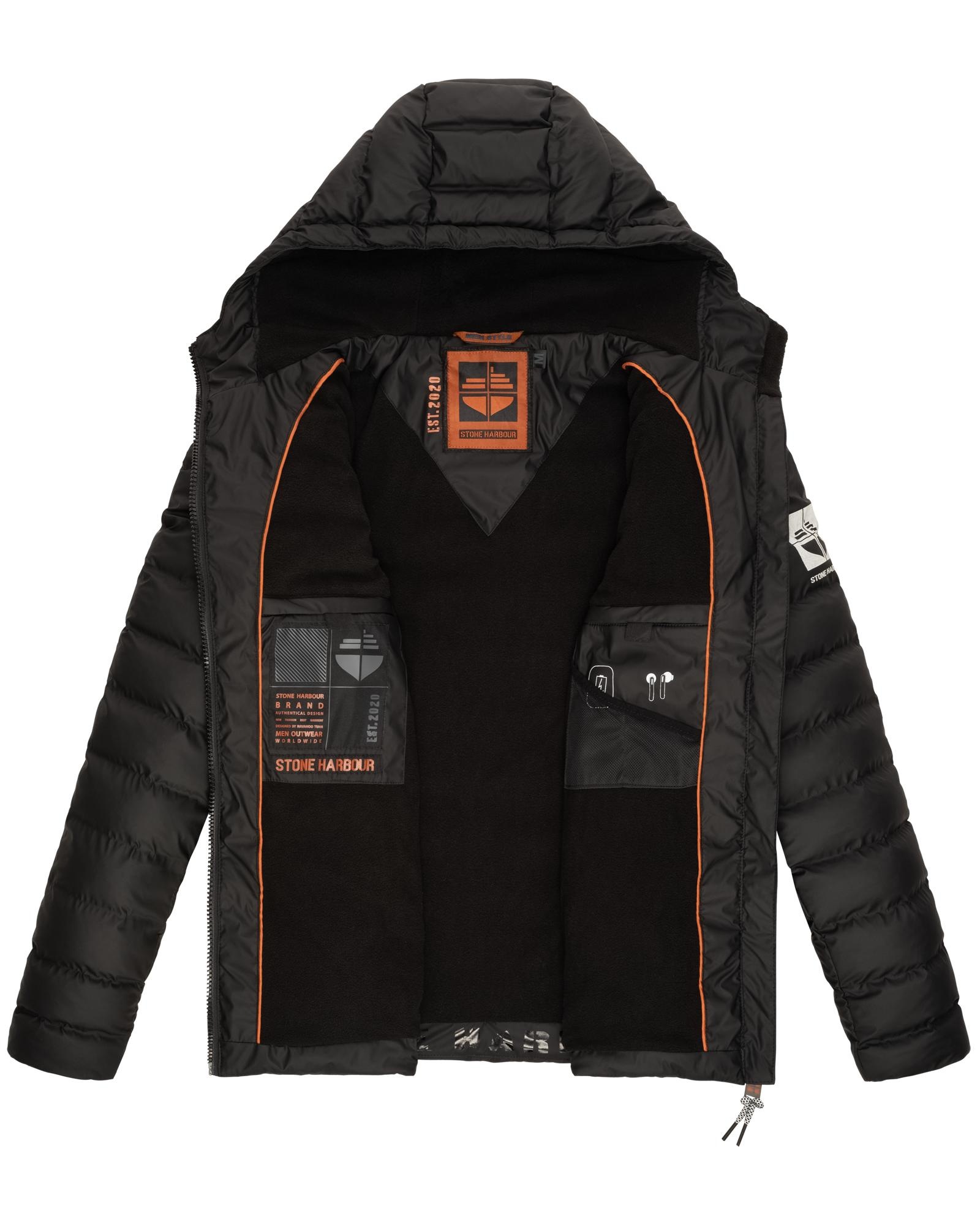 Stone Harbour Winterjacke »Zaharoo«, mit Kapuze, Wasserdichte, gesteppte Regenjacke für den Winter