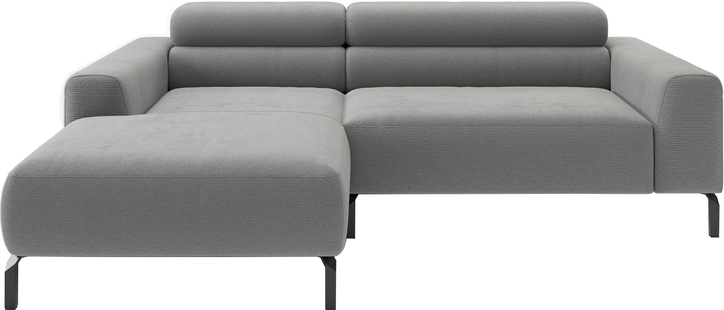 Home affaire Ecksofa "Ecksofa, L-Form, incl. Kopfteilverstellung, Breite 223 cm" wahlweise elektrische Sitztiefenverstellung