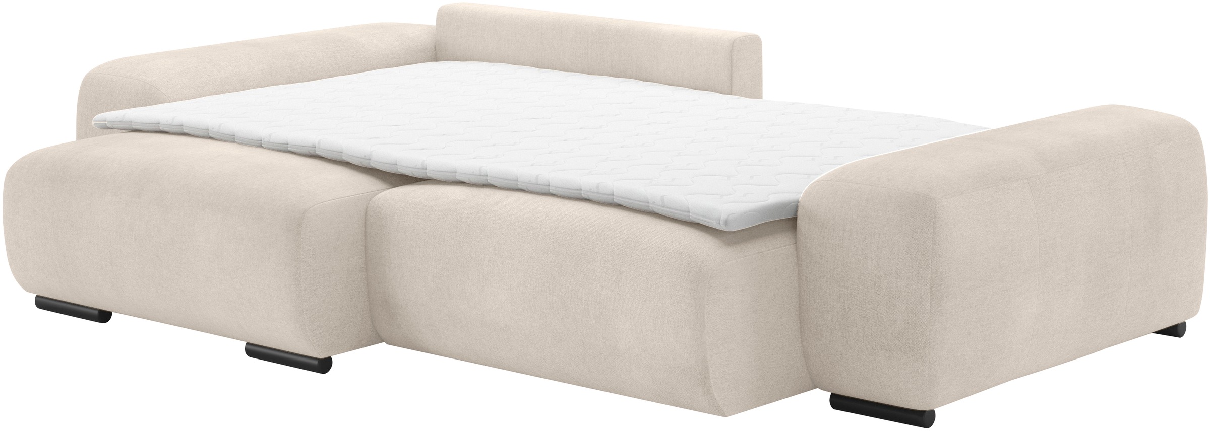 Mr. Couch Polsterecke »Sundance, L-Form«, Dauerschläfer mit Bett, Bettkasten, bis 140 kg belastbar