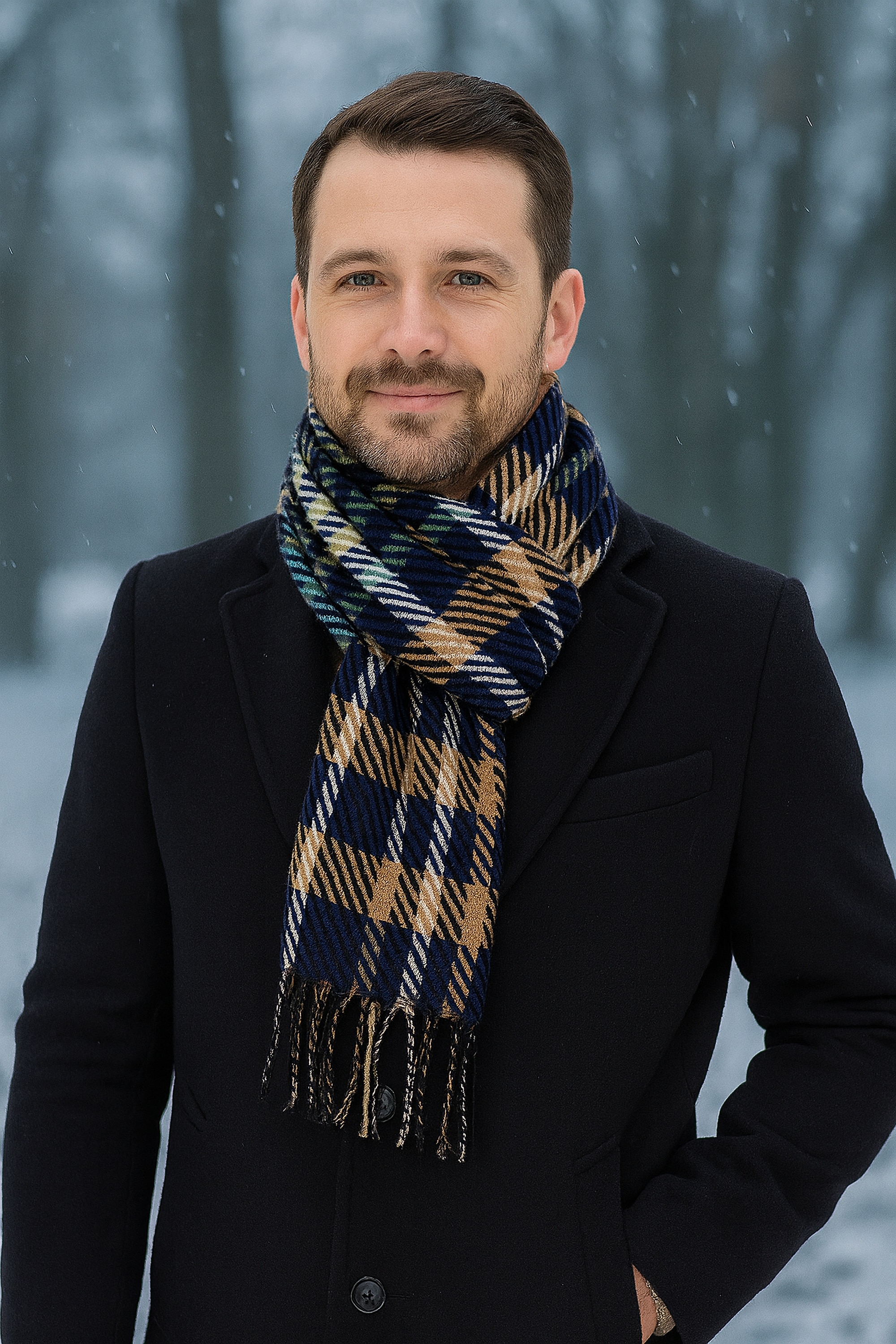 COLLEZIONE ALESSANDRO Wollschal »Elegant«, moderner Karoschal, Made in Italy