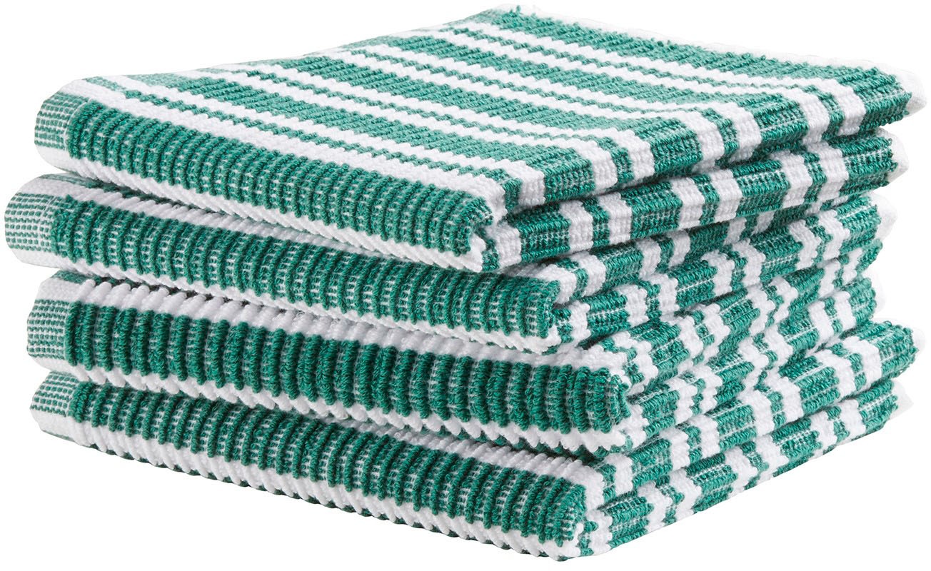 DDDDD Spültuch "Stripe, 30x30 cm, aus 100% Baumwolle", (Set, 4 tlg.), mit luxuriöser Rippenstruktur und optimale Feuchti