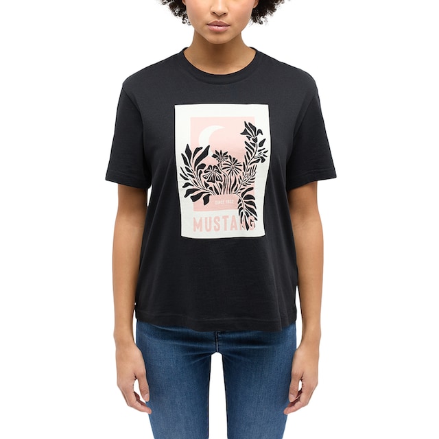 MUSTANG Kurzarmshirt »Print-Shirt« für kaufen | BAUR