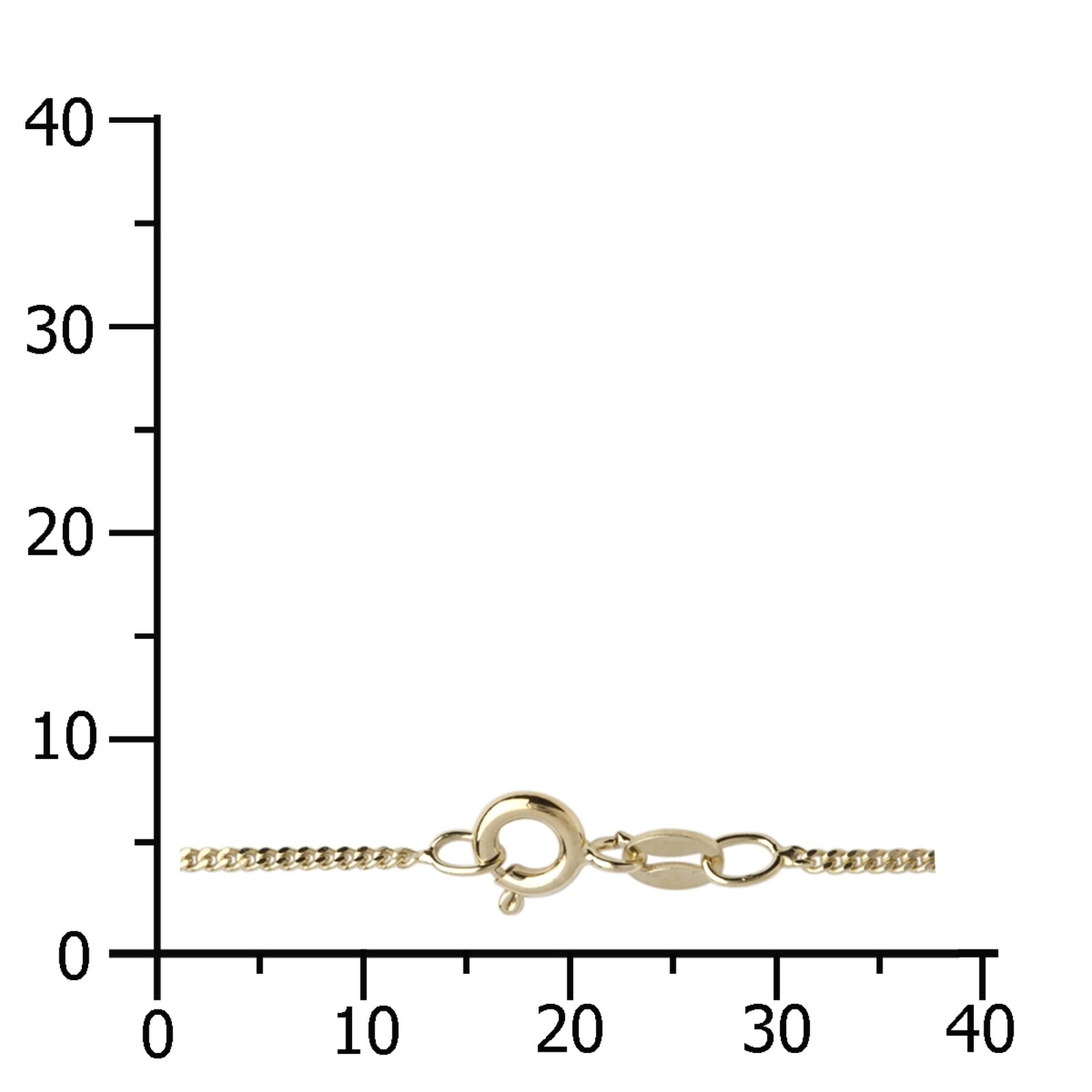 OSTSEE-SCHMUCK Silberkette »- Panzer diamantiert 1,3 mm breit - Silber 925/000, vergoldet -,«